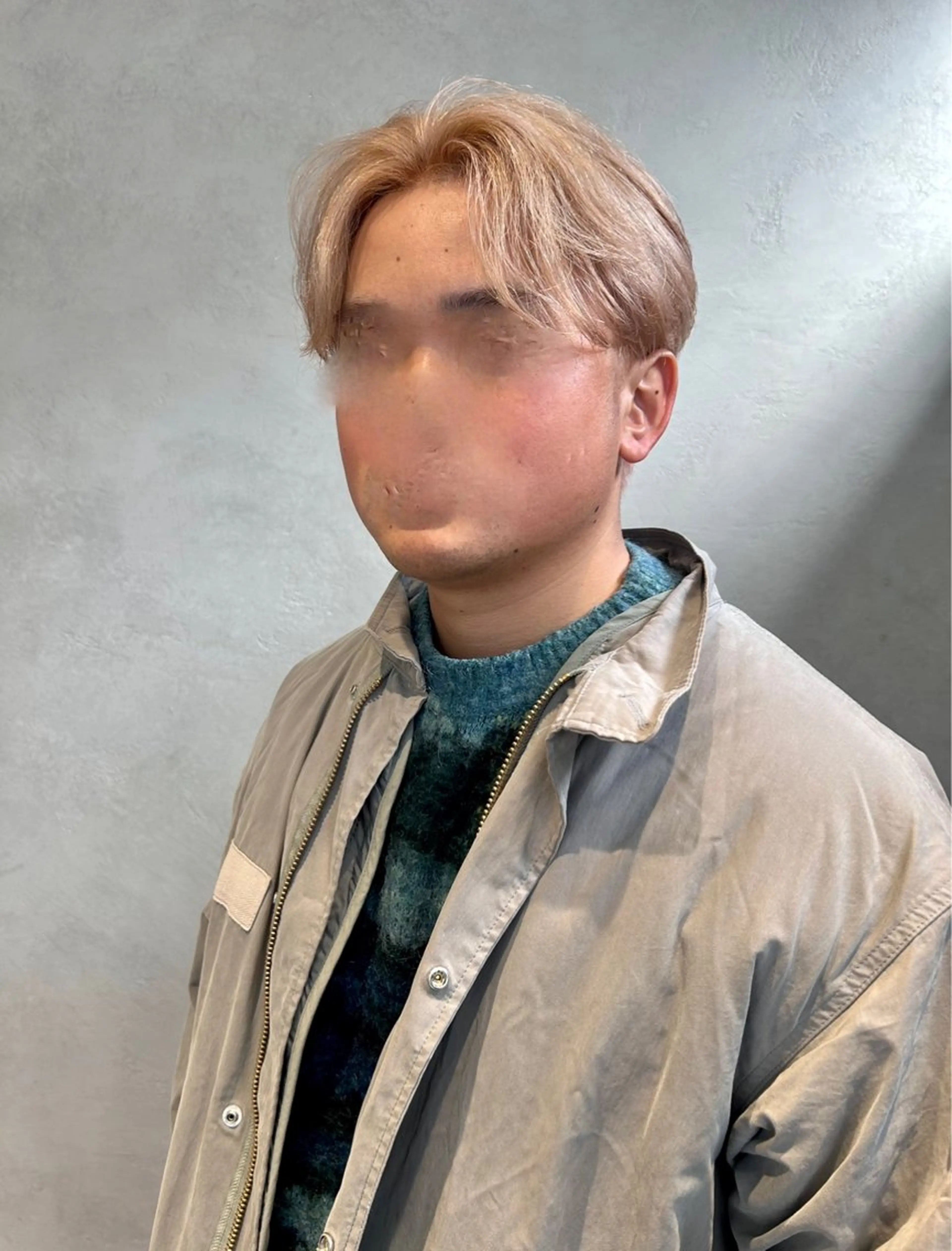 カラー メンズ ベージュカラー ピンクカラー SALOWIN　原宿IL Salice 2F所属・谷口 瑠莉のヘアスタイル