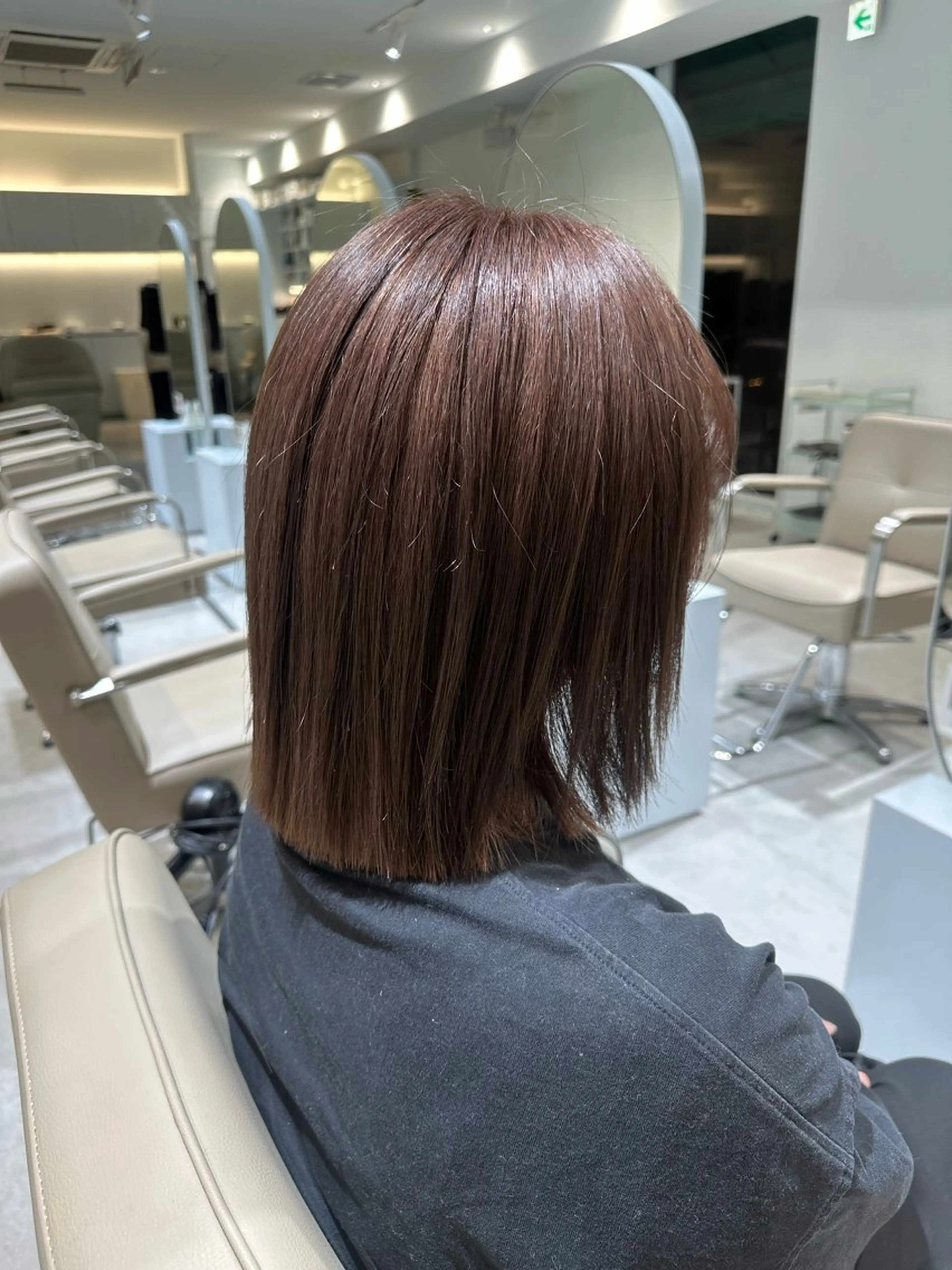 ミディアム カラー ベージュカラー ブリーチ ケアブリーチ ヘアカラー なりた るいのヘアスタイル