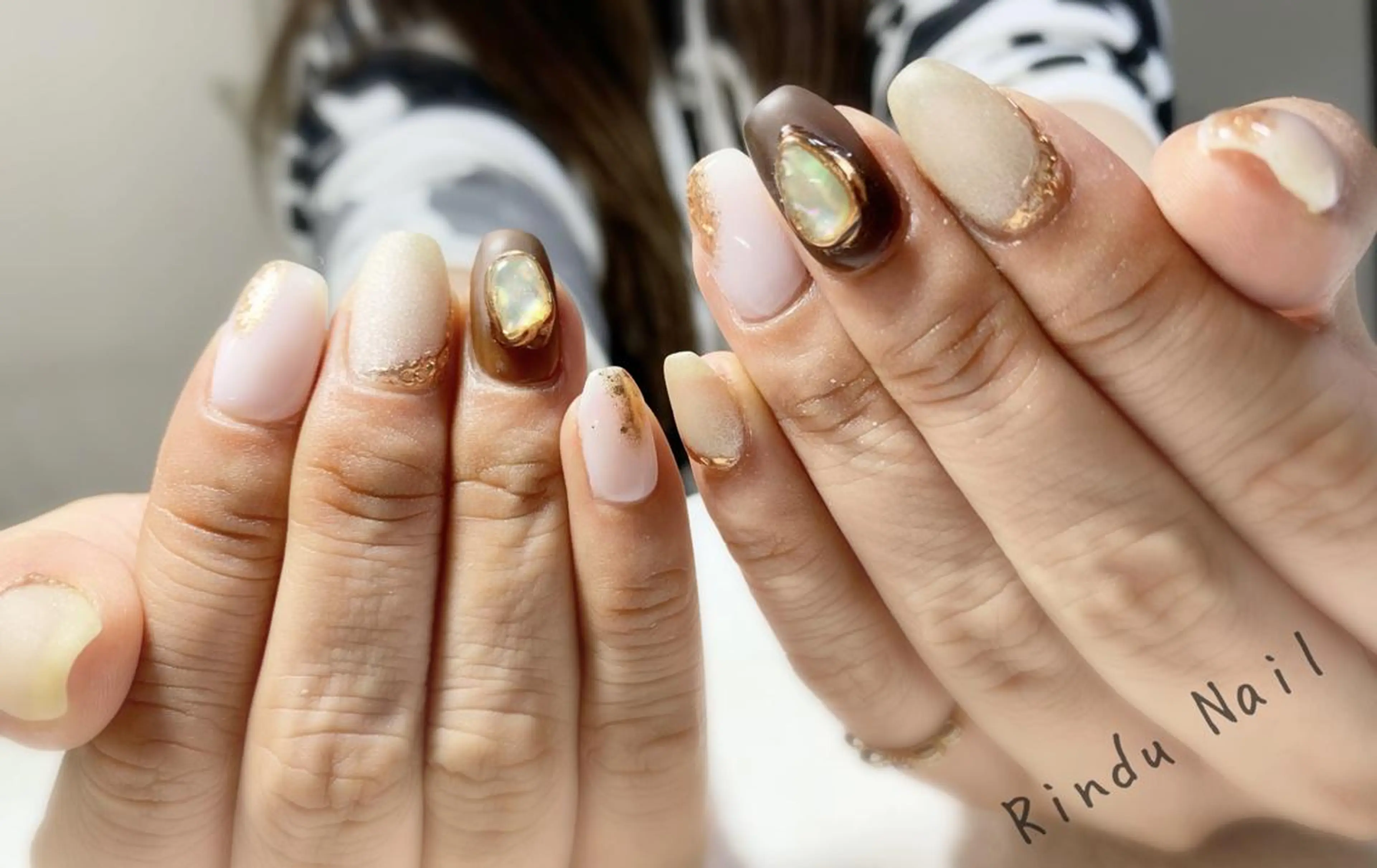 ネイル ニュアンスネイル Rindu Nail 名駅miniのネイルデザイン