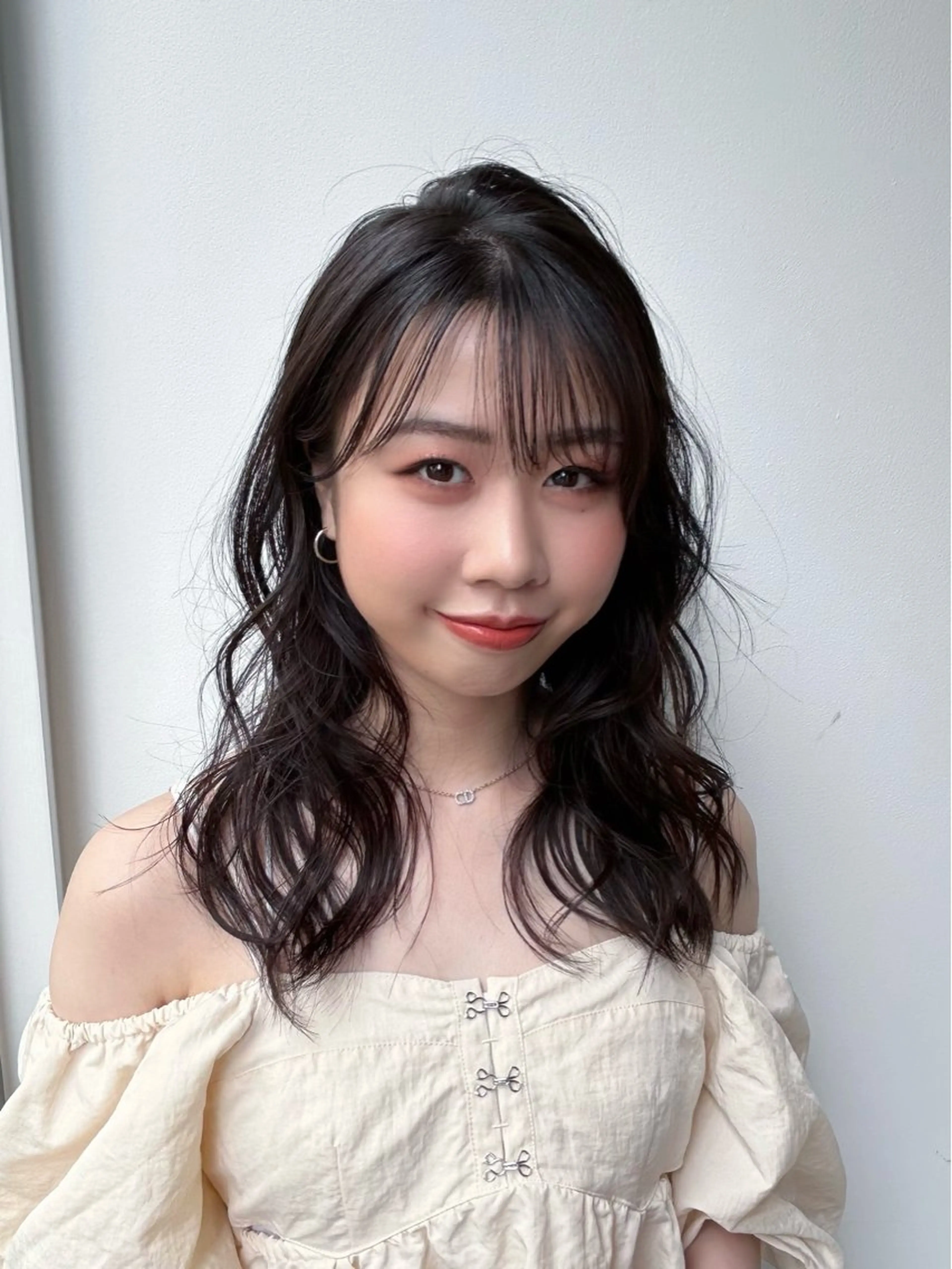 セミロング カラー 黒髪 カット ヘアカラー トリートメント 髙木美緒🌿 レイヤー/アレンジのヘアスタイル