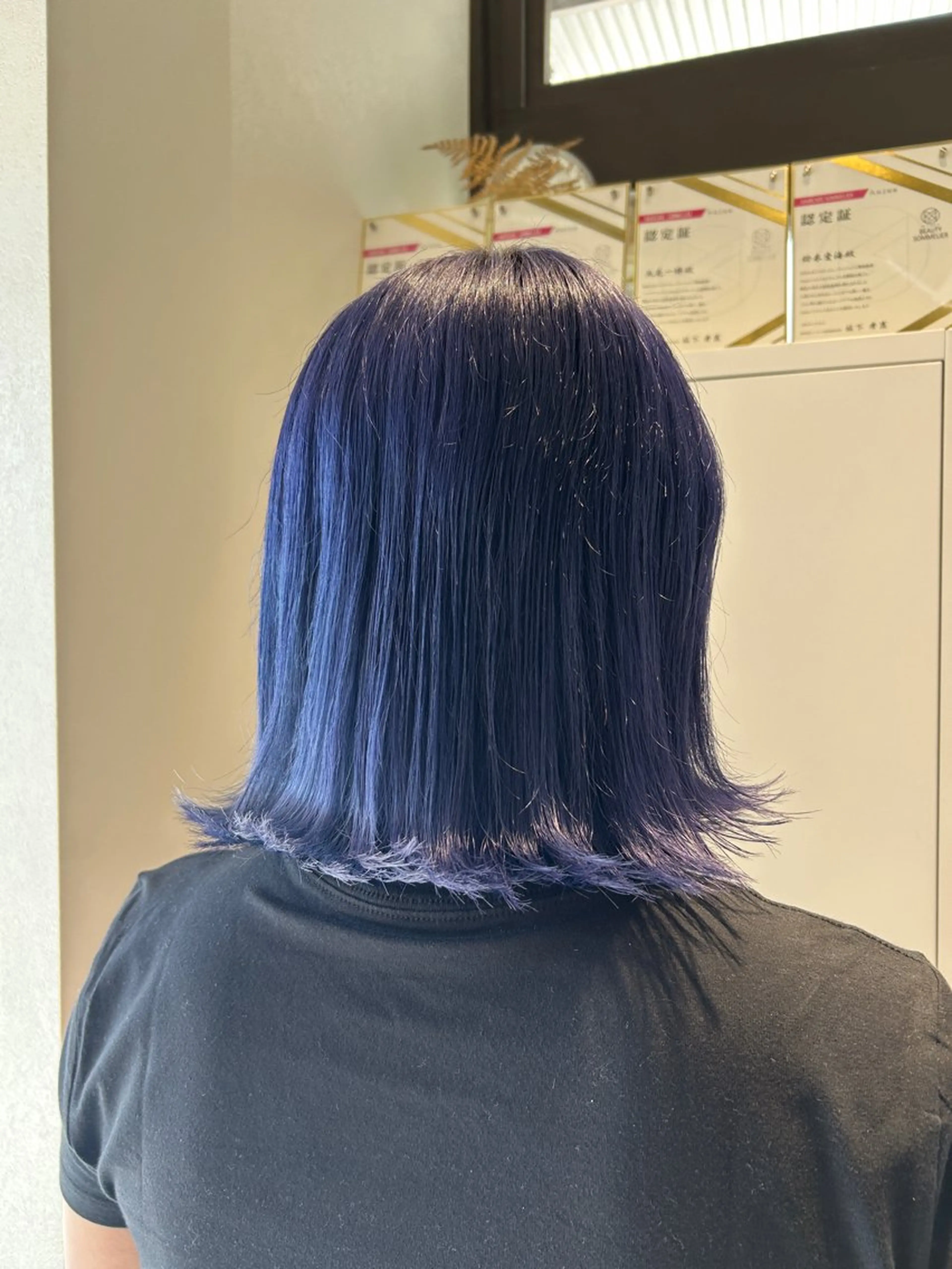 ショート カラー ブルーカラー カット ヘアカラー トリートメント ハイトーン/エクステ /🎀YUINA🎀のヘアスタイル