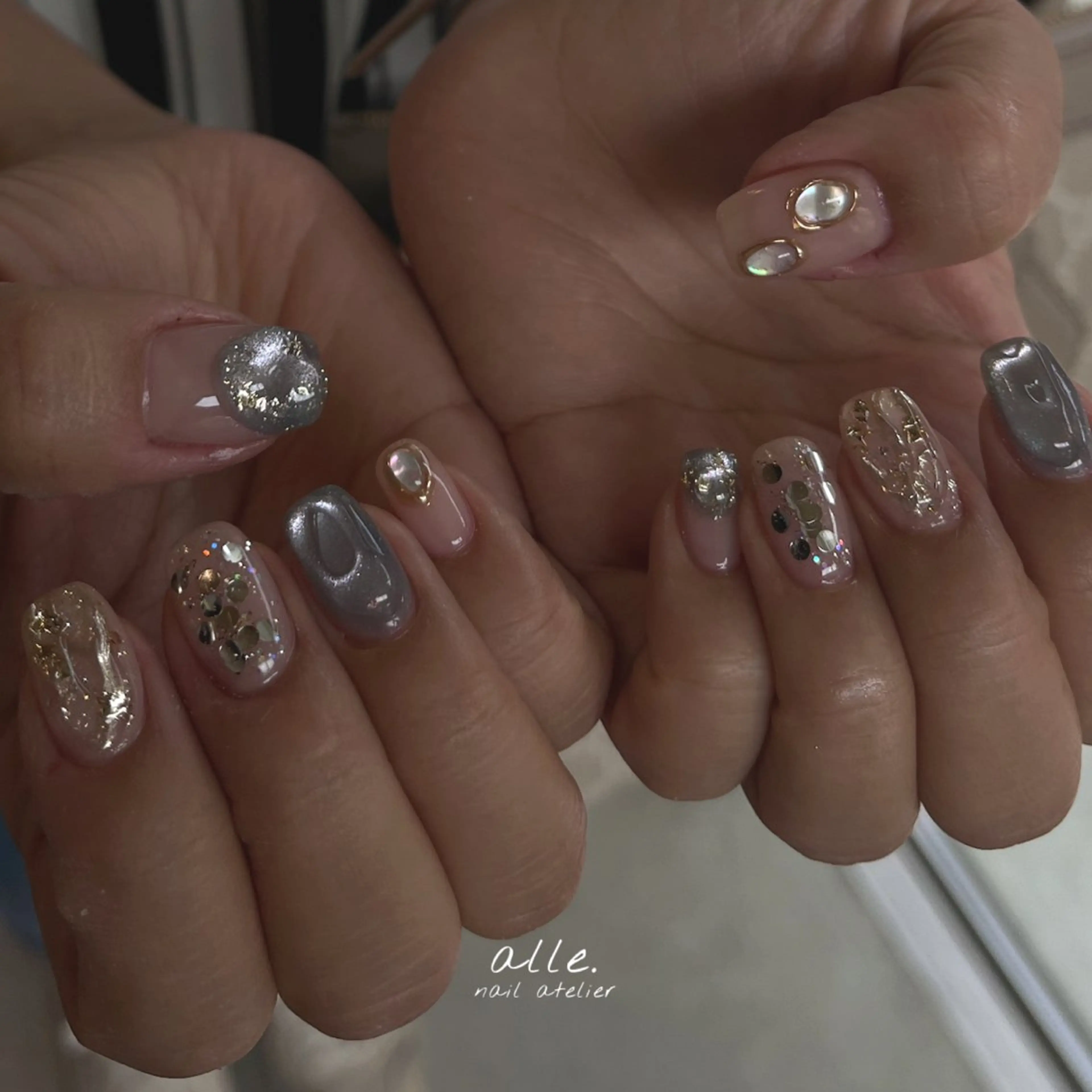 ネイル ハンドネイル atelier alle.のネイルデザイン