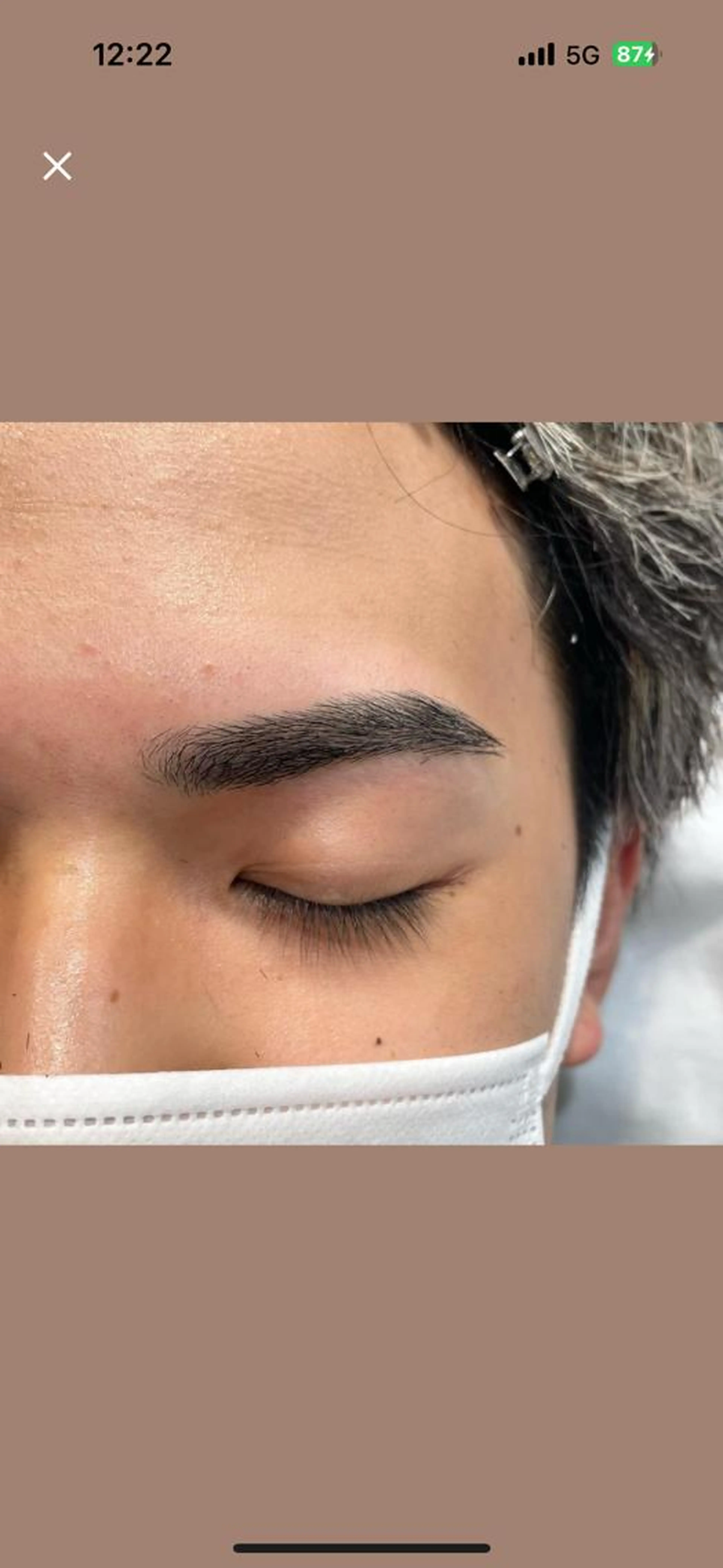 お手入れ苦手な方‼️眉カット🎧の写真