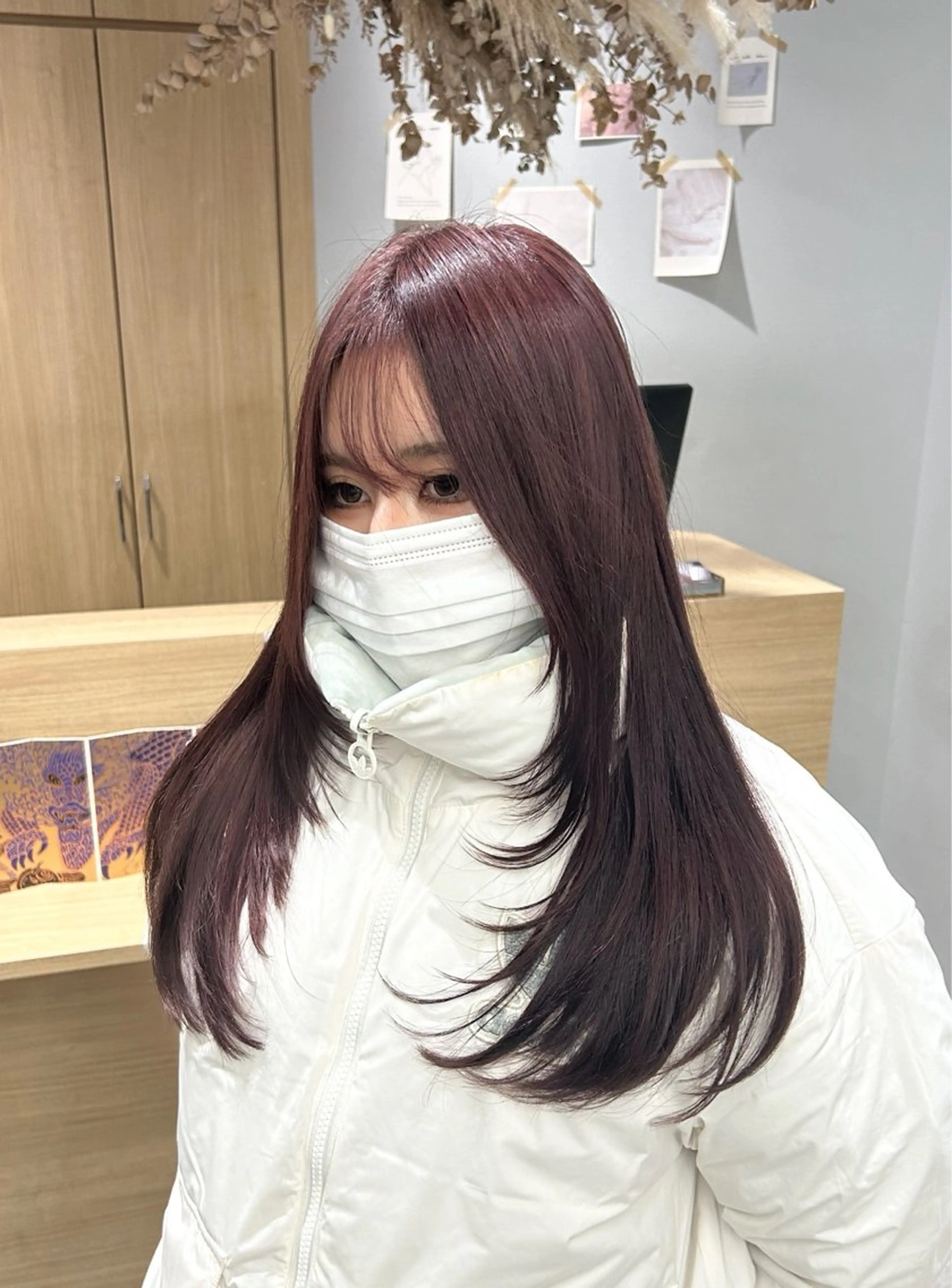 ロング レイヤーカット ワンホンレイヤー Lien by kiitos所属・韓国ヘア×レイヤー カット/上田丈也のヘアスタイル