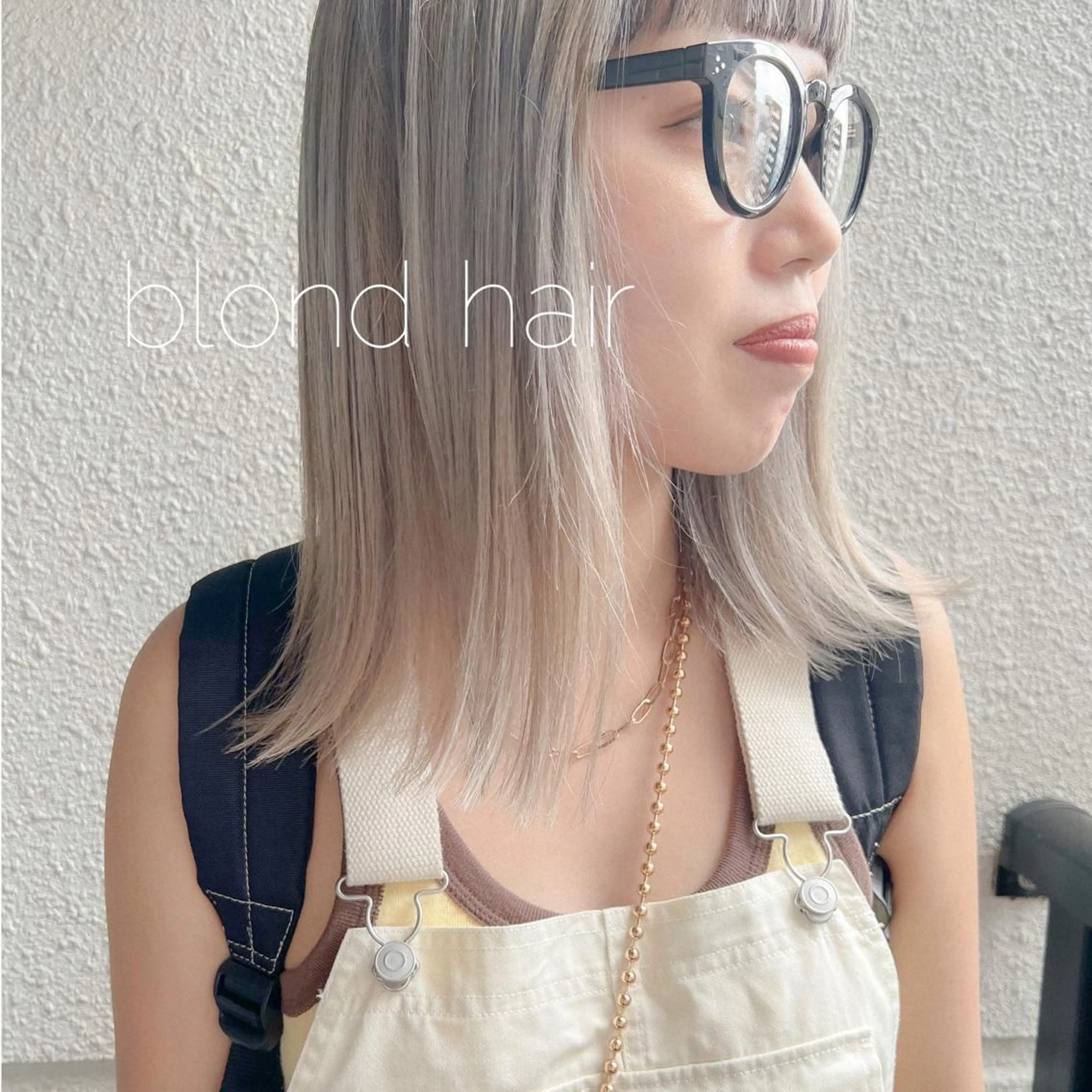 ミディアム カラー ブリーチ ブロンド ヘアカラー カラーパティシエ facce🌼ikoのヘアスタイル