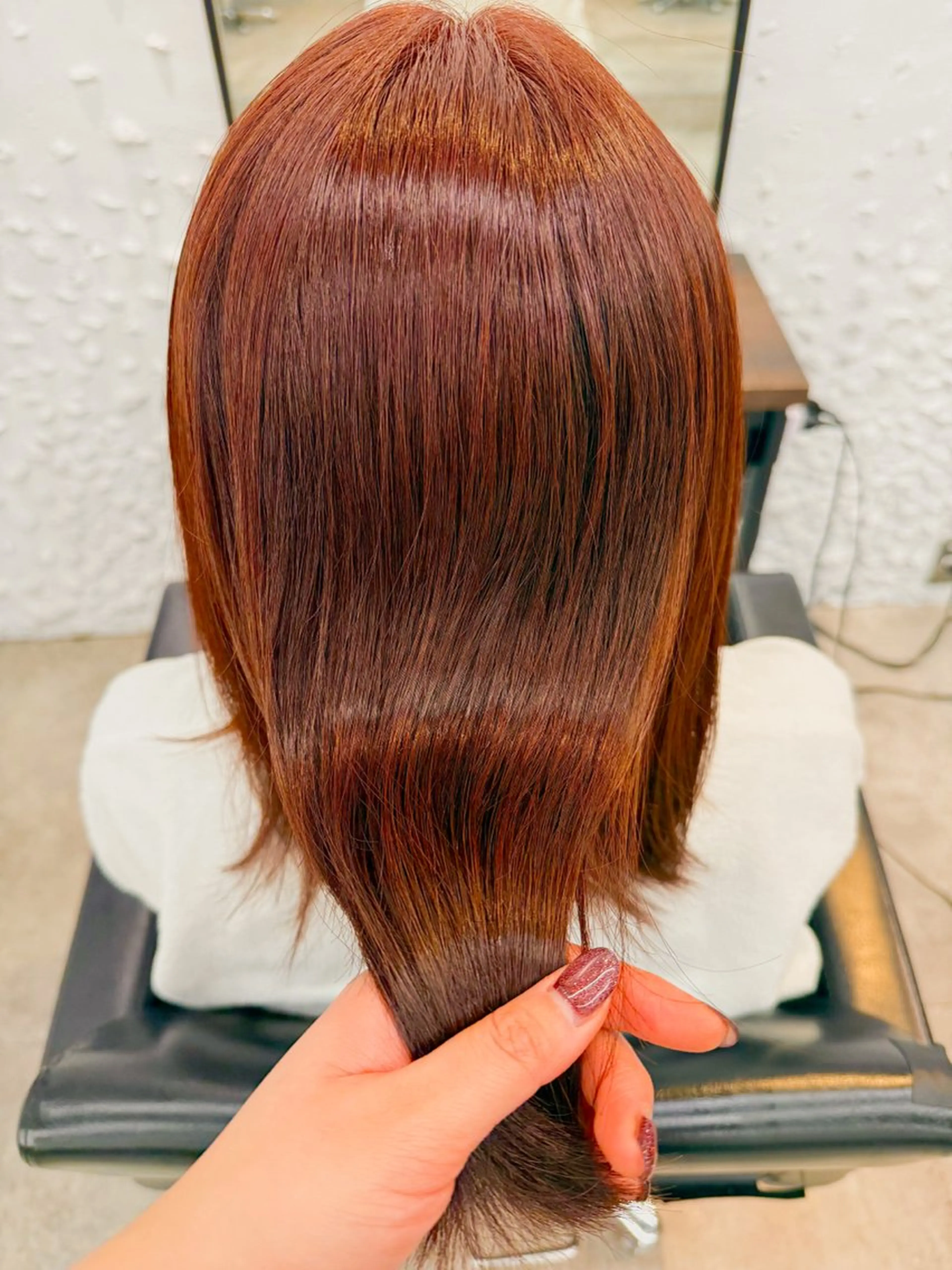 ミディアム カラー カット ヘアカラー 💕暖色カラー/艶髪 /Anzu💕のヘアスタイル