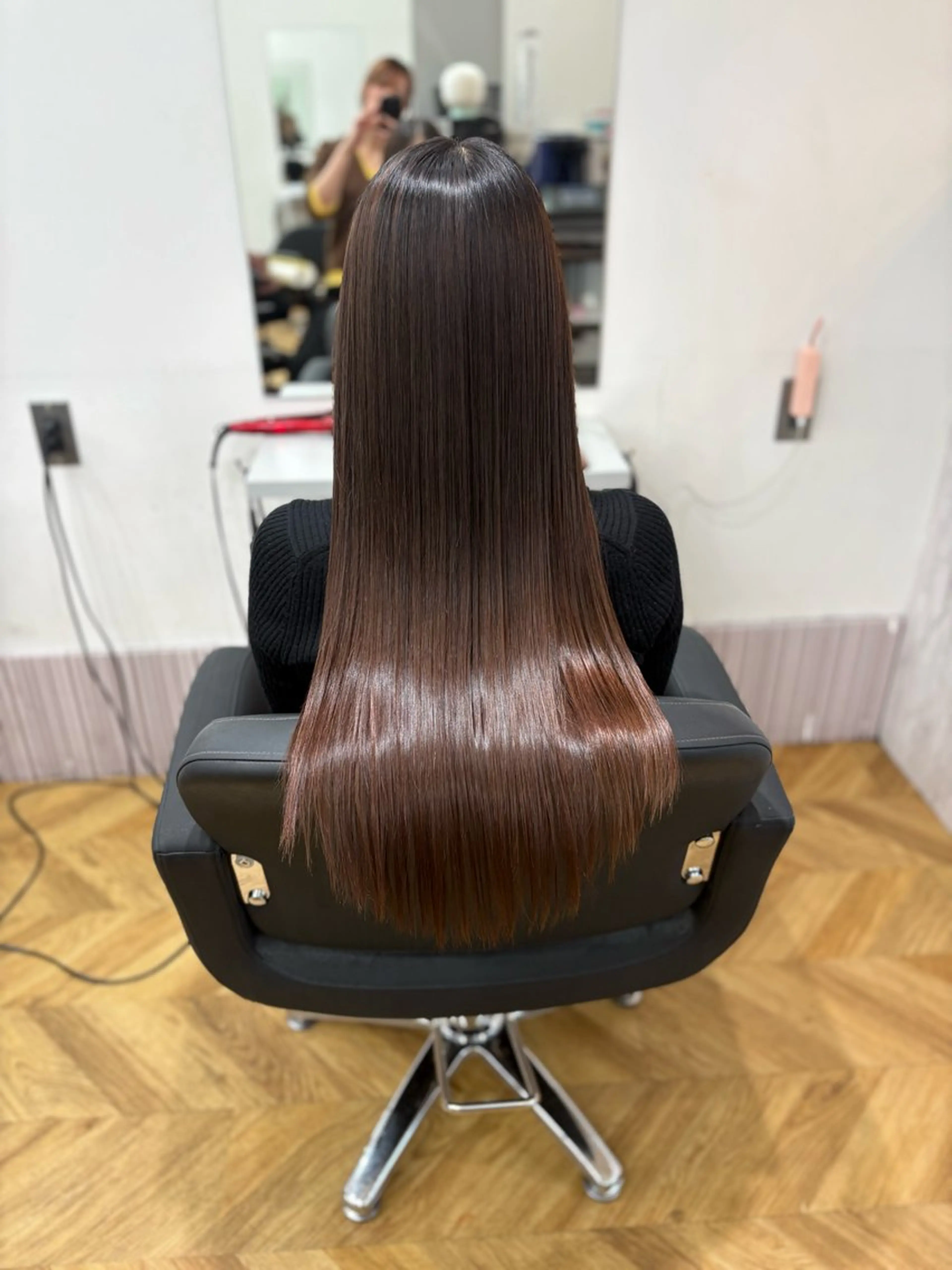 ロング 小顔カット/透明感 カラー/美髪矯正🫧のヘアスタイル