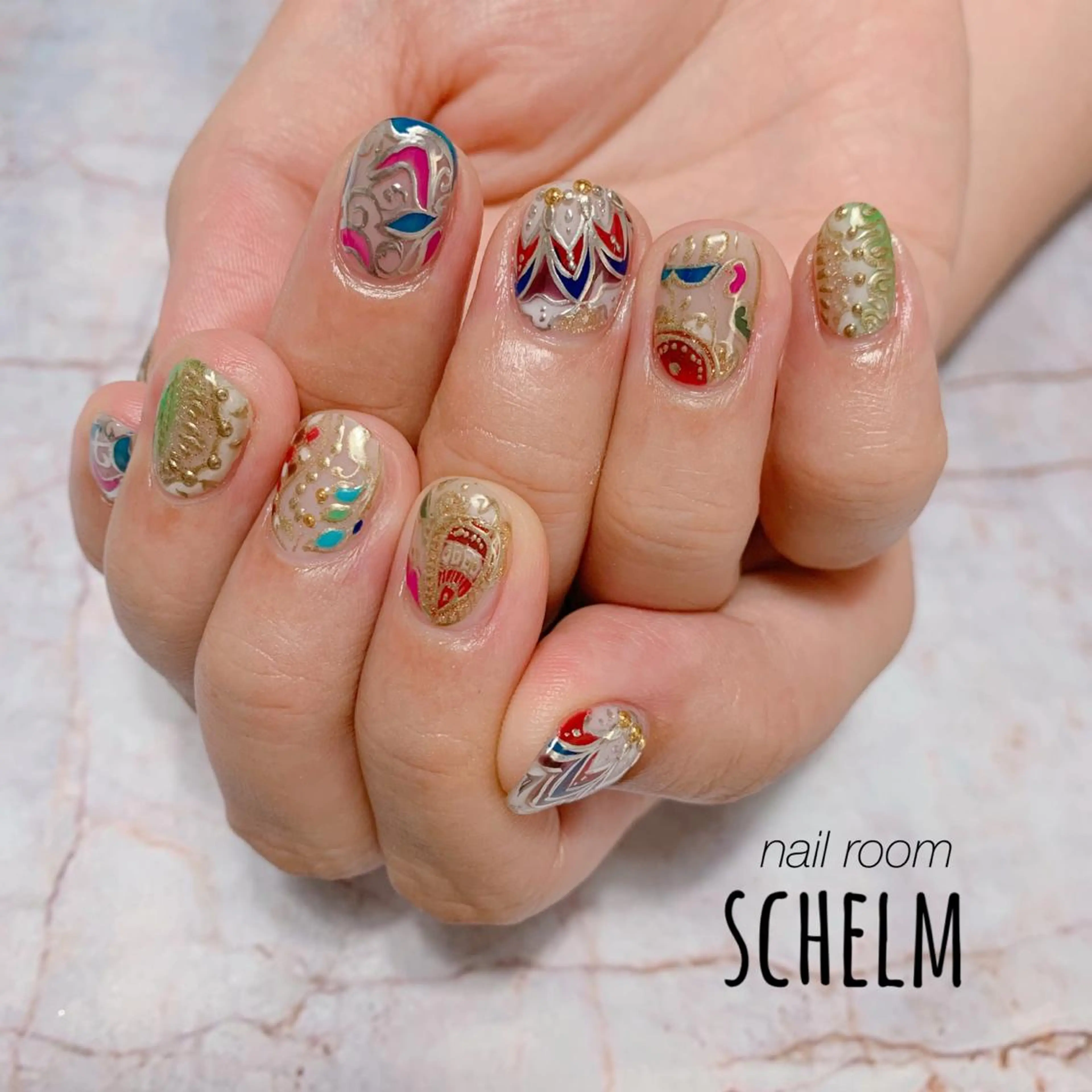ネイル ハンドネイル nail room シュレムのネイルデザイン