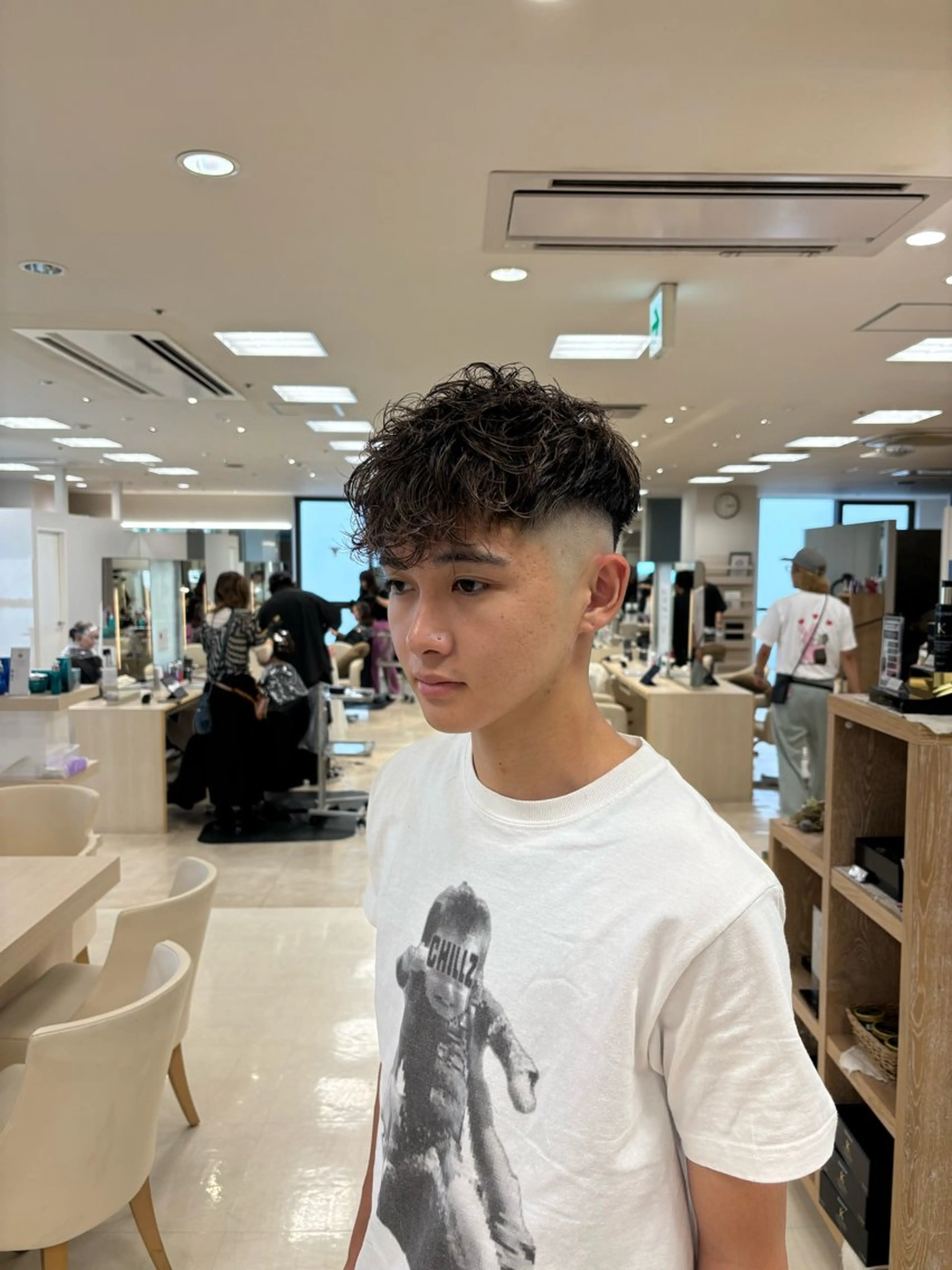 パーマ メンズ カット パーマ トリートメント 湘南/メンズパーマ/ ハイライト/ユチカのヘアスタイル