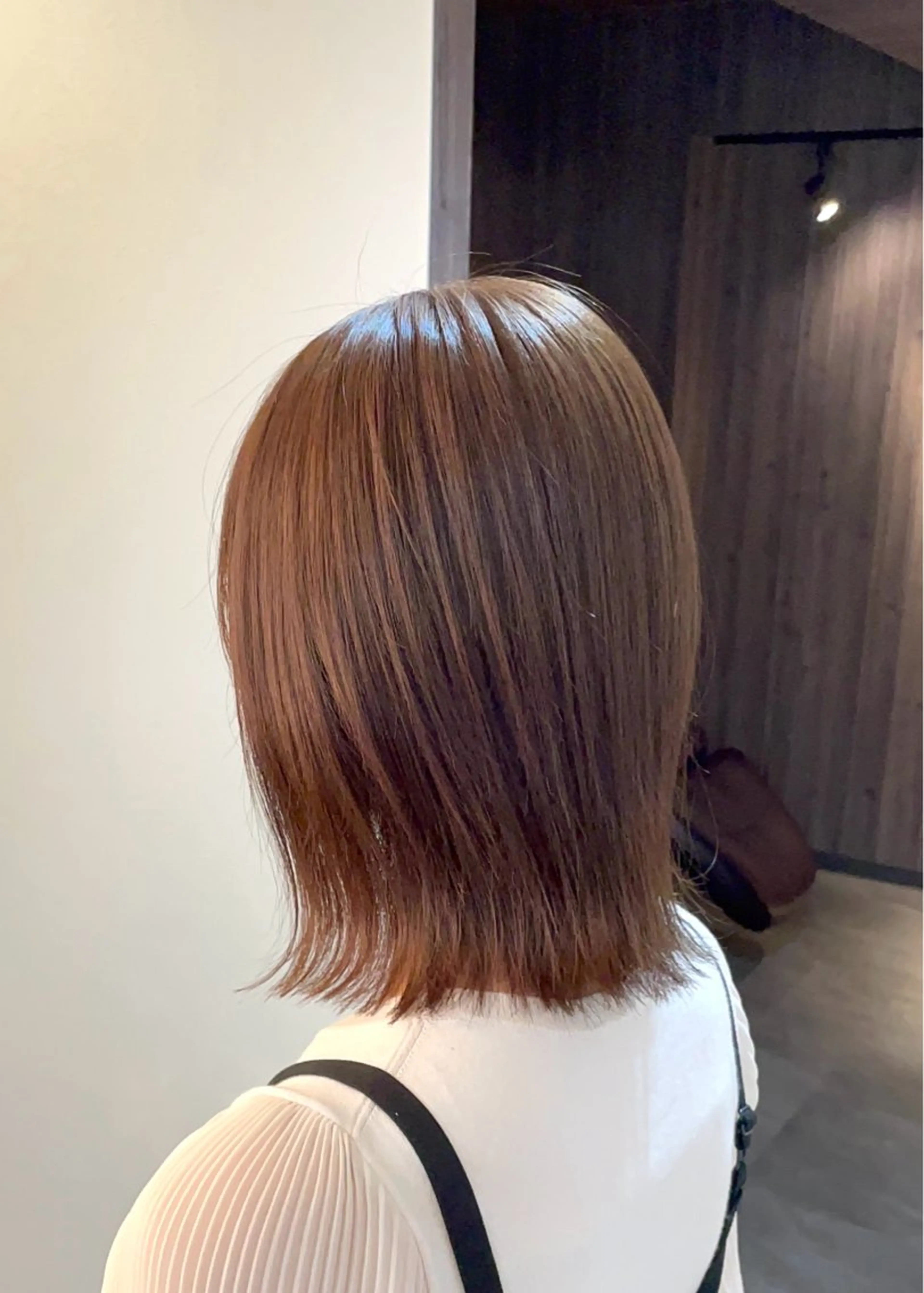 ミディアム ボブレイヤー アッシュ アッシュブラウン ボブ レイヤーカット HairSalonAMIGO所属・田中 郁人のヘアスタイル