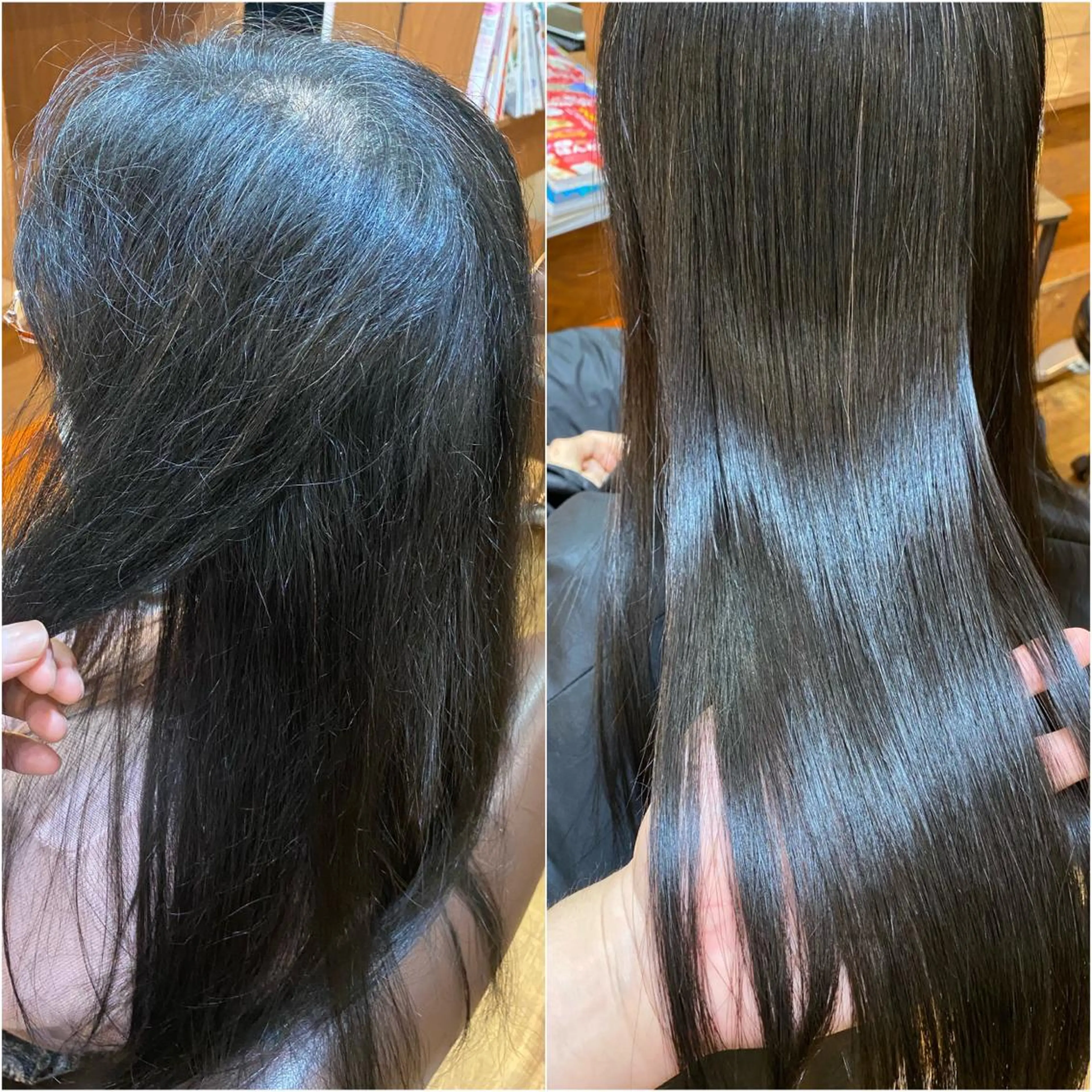 ロング パーマ 縮毛矯正 トリートメント 酸熱トリートメント 菅村 勇亮のヘアスタイル