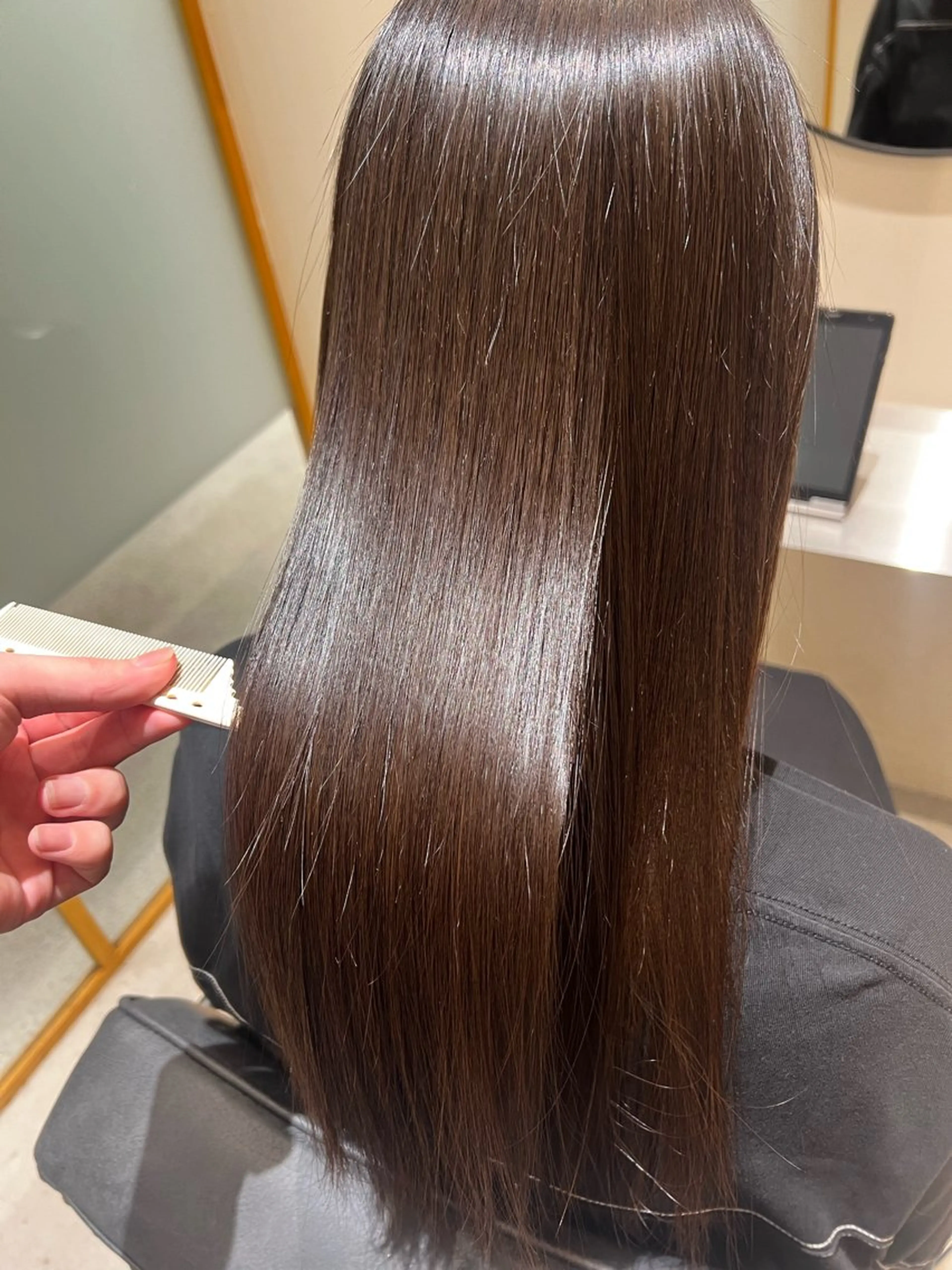 セミロング カット ヘアカラー おおたかの森/透 明感/小林のヘアスタイル