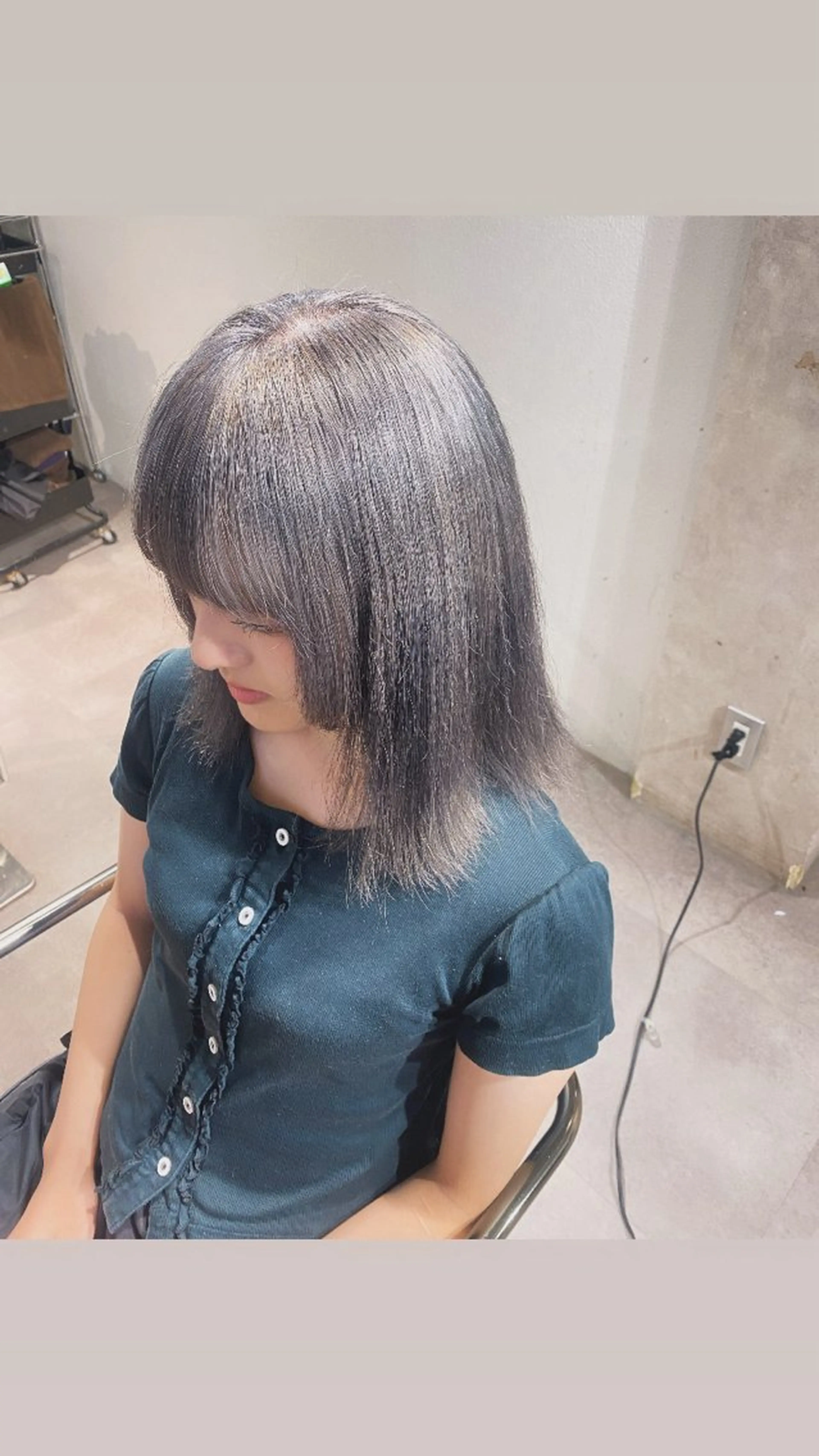 カラー シルバー ヘアカラー ヘアセット Seleneコウキ ブリーチ/ハイトーンのヘアスタイル