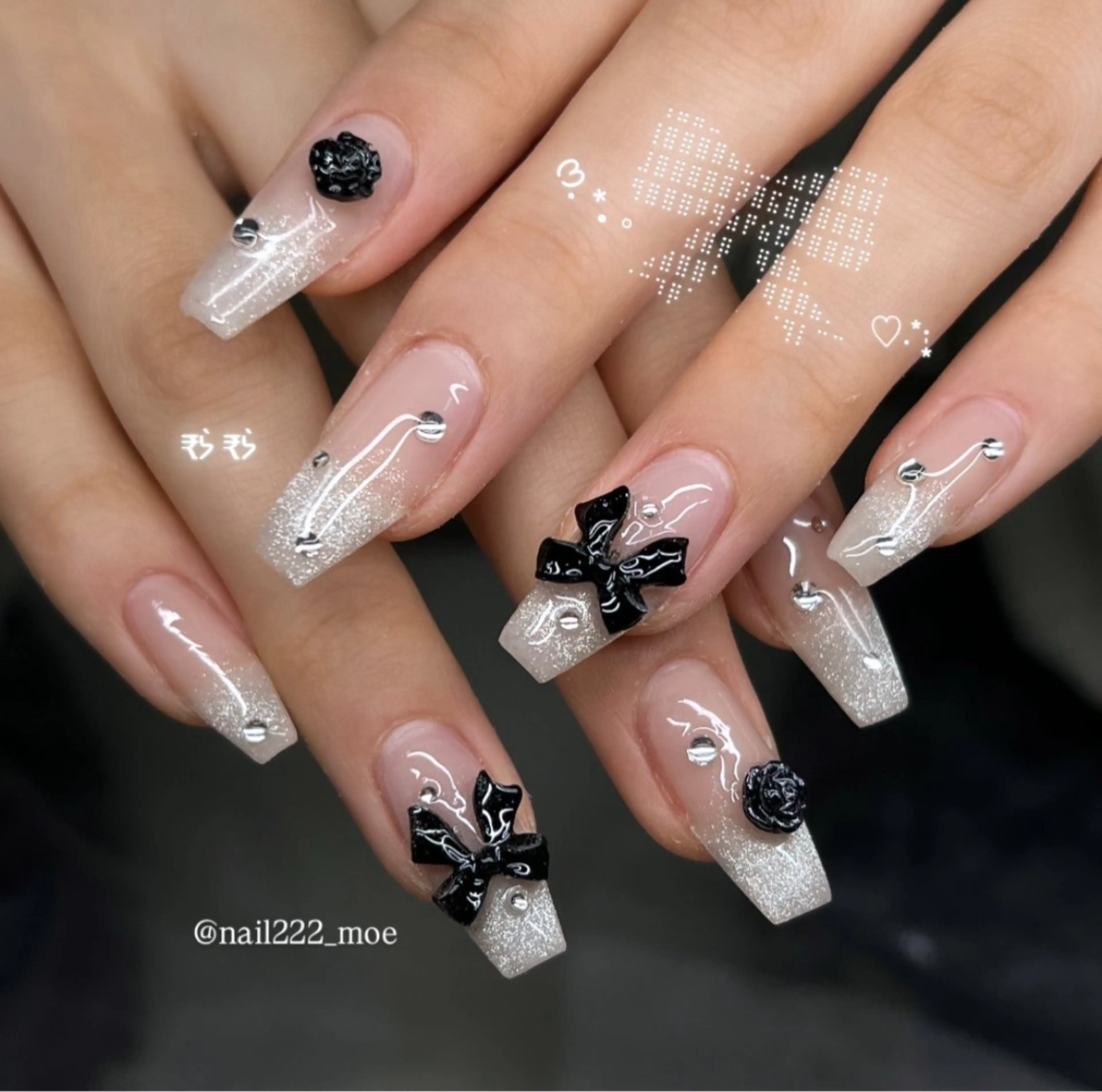 ネイル 韓国ネイル ワンホンネイル ハンドネイル ⟡.*222⋰˚☆ MöEのネイルデザイン