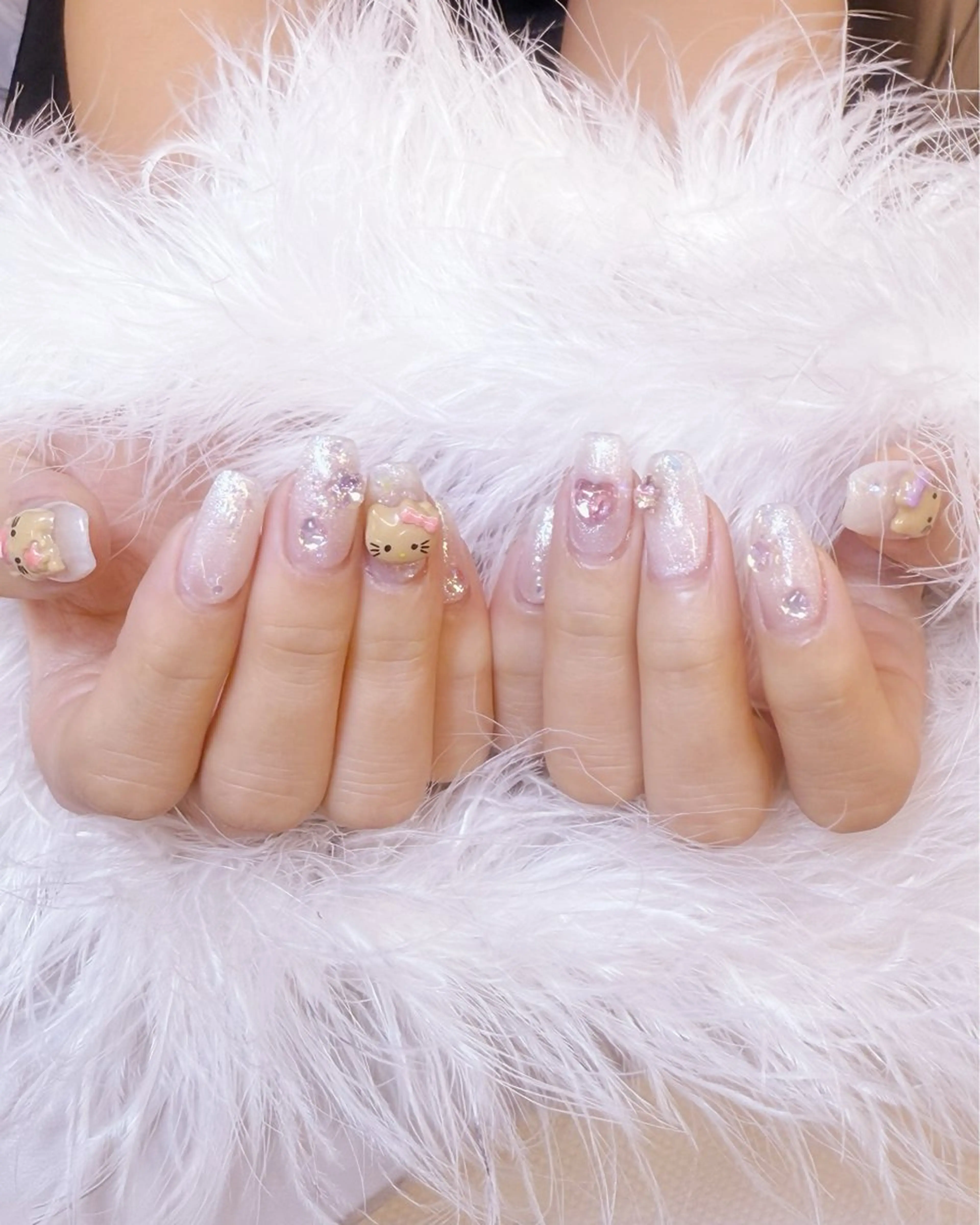 ネイル アートネイル フラッシュネイル フラワーネイル ジェルネイル ガーリー Puti nailのネイルデザイン