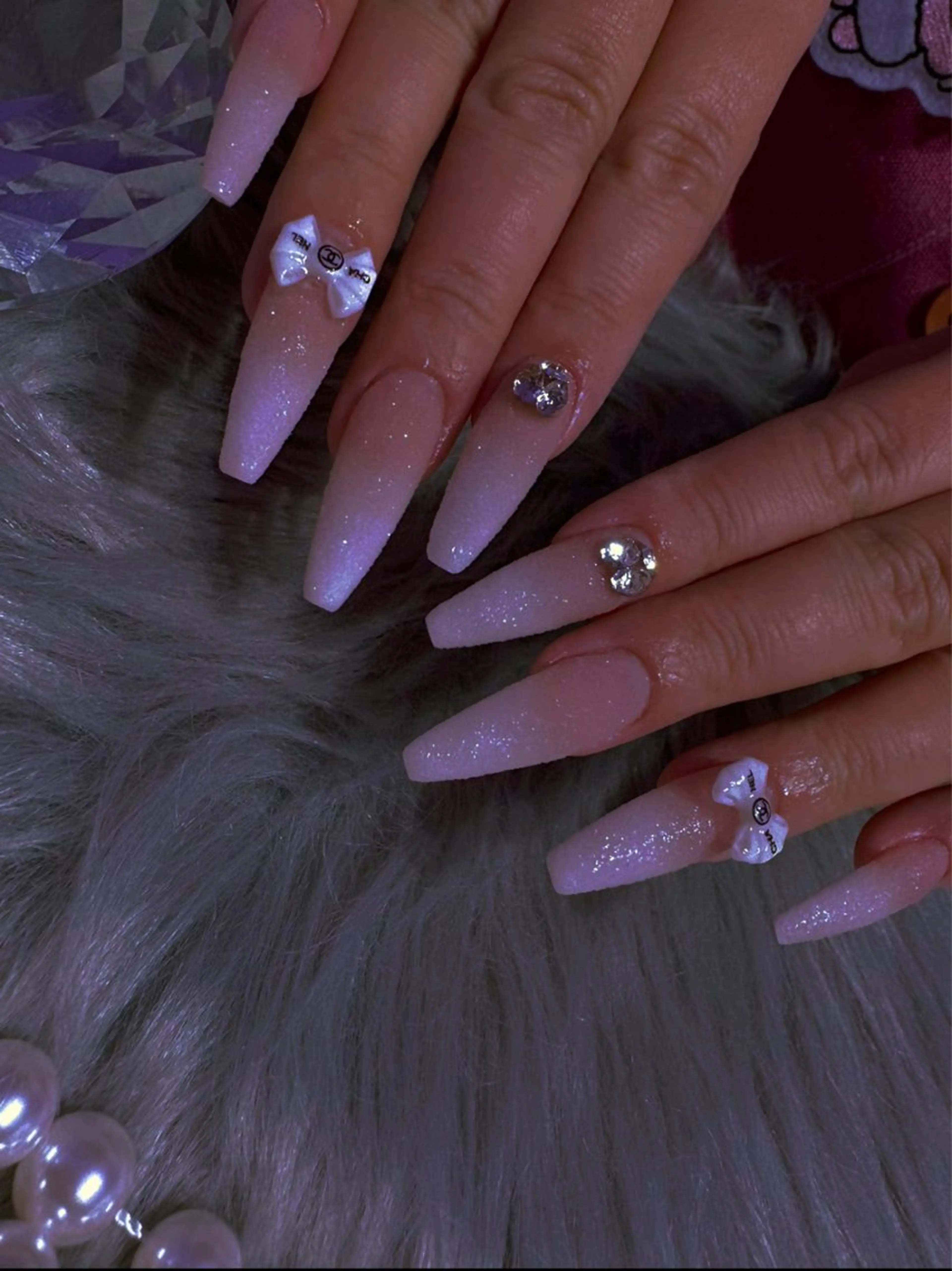 長さだし+持ち込みデザイン+パーツ付け放題メニューの写真