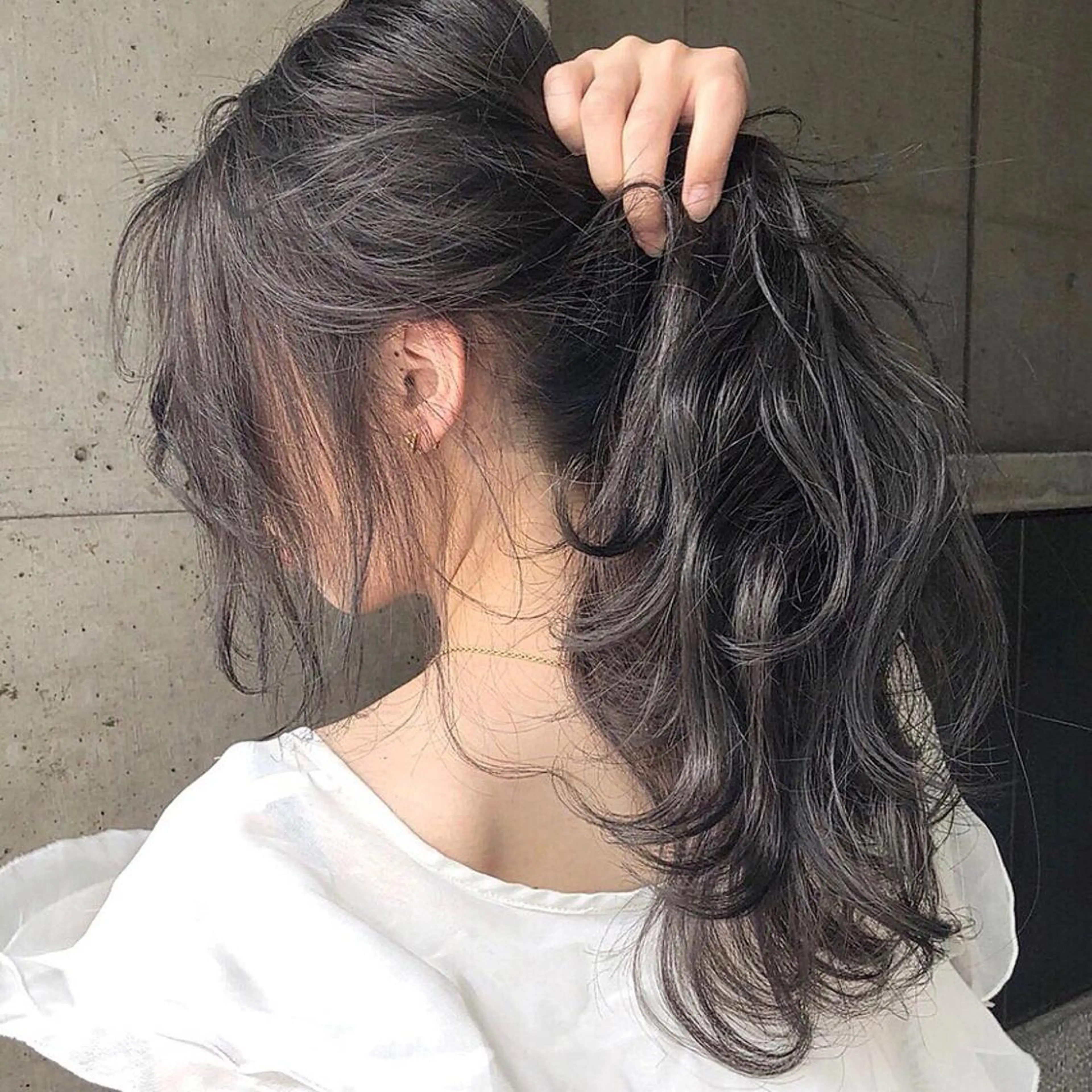 ロング シールエクステ特化 ハイトーン、NANAのヘアスタイル