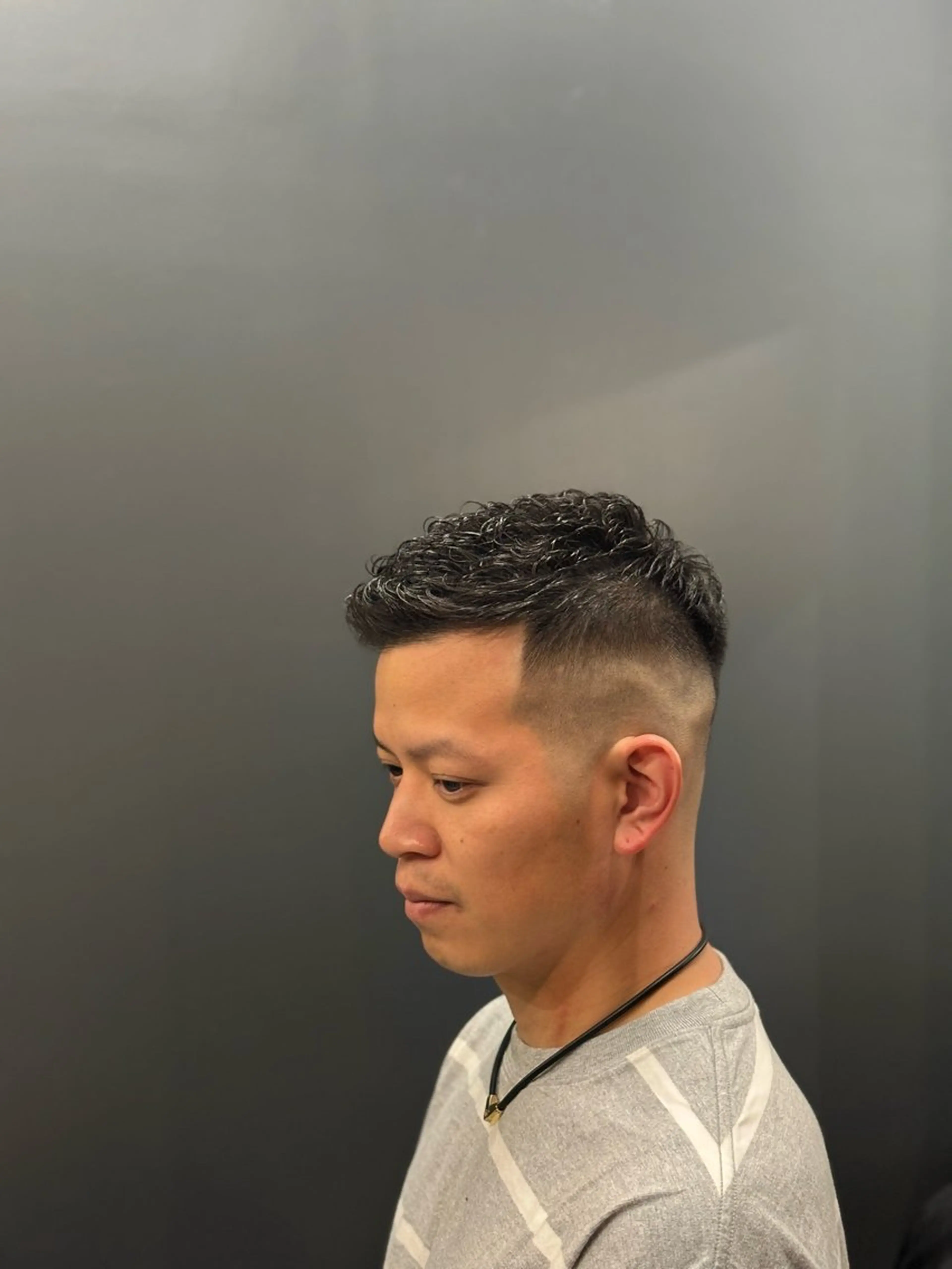 メンズ フェードカット メンズパーマ スキンフェード 銀座shino~灯~HANARE所属・メンズパーマ/ 大須田 倭のヘアスタイル