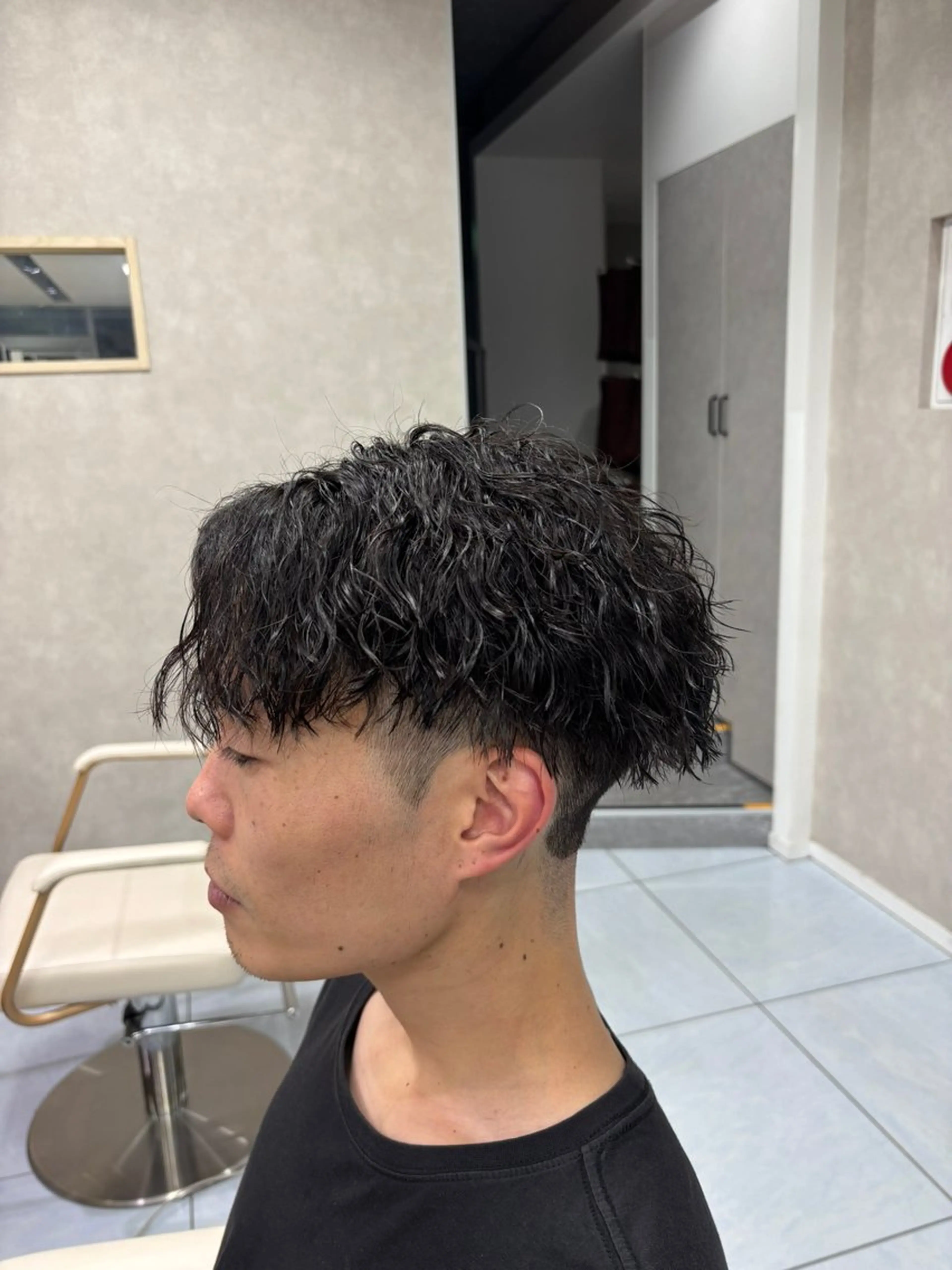 ショート パーマ メンズ カット パーマ メンズ特化韓国風 パーマスタイル/りんのヘアスタイル