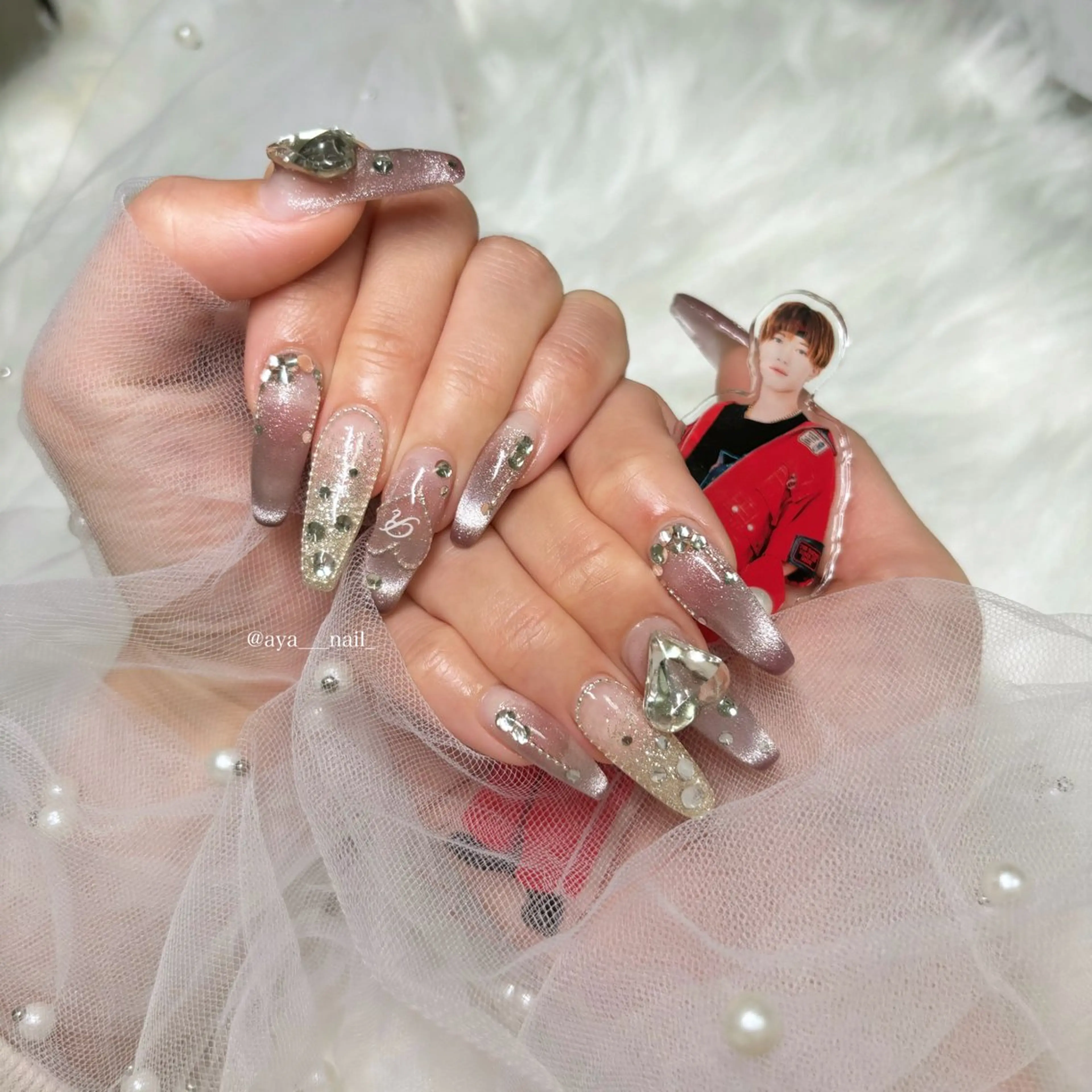 【全員】10本チップ長さ出し💅🏻パーツ･アート付け放題持ち込みアートコース🧸🤎（オフ•ケア込み）の写真