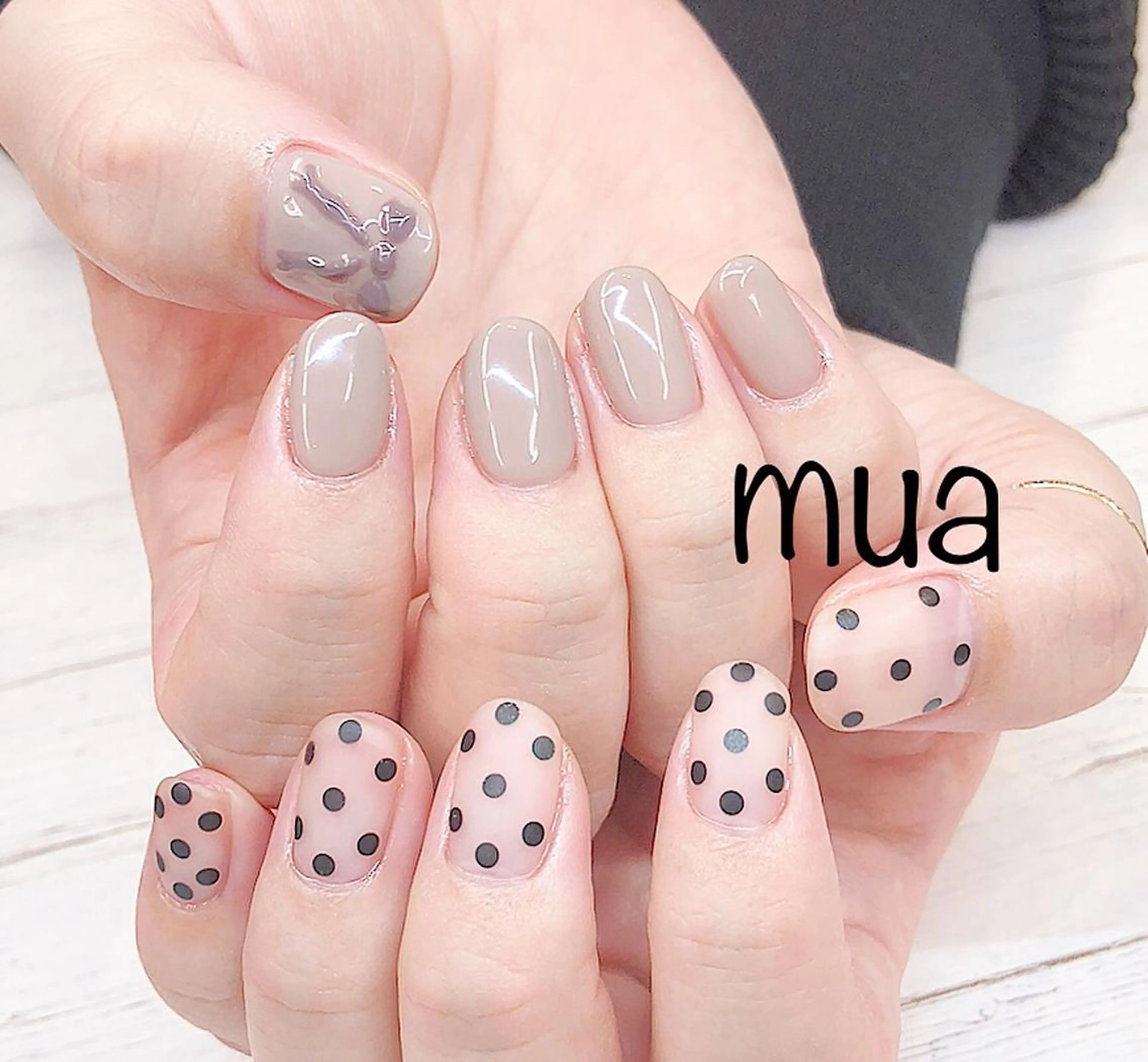 ネイル ドット マットネイル その他(ネイル) mua nail mikiのネイルデザイン