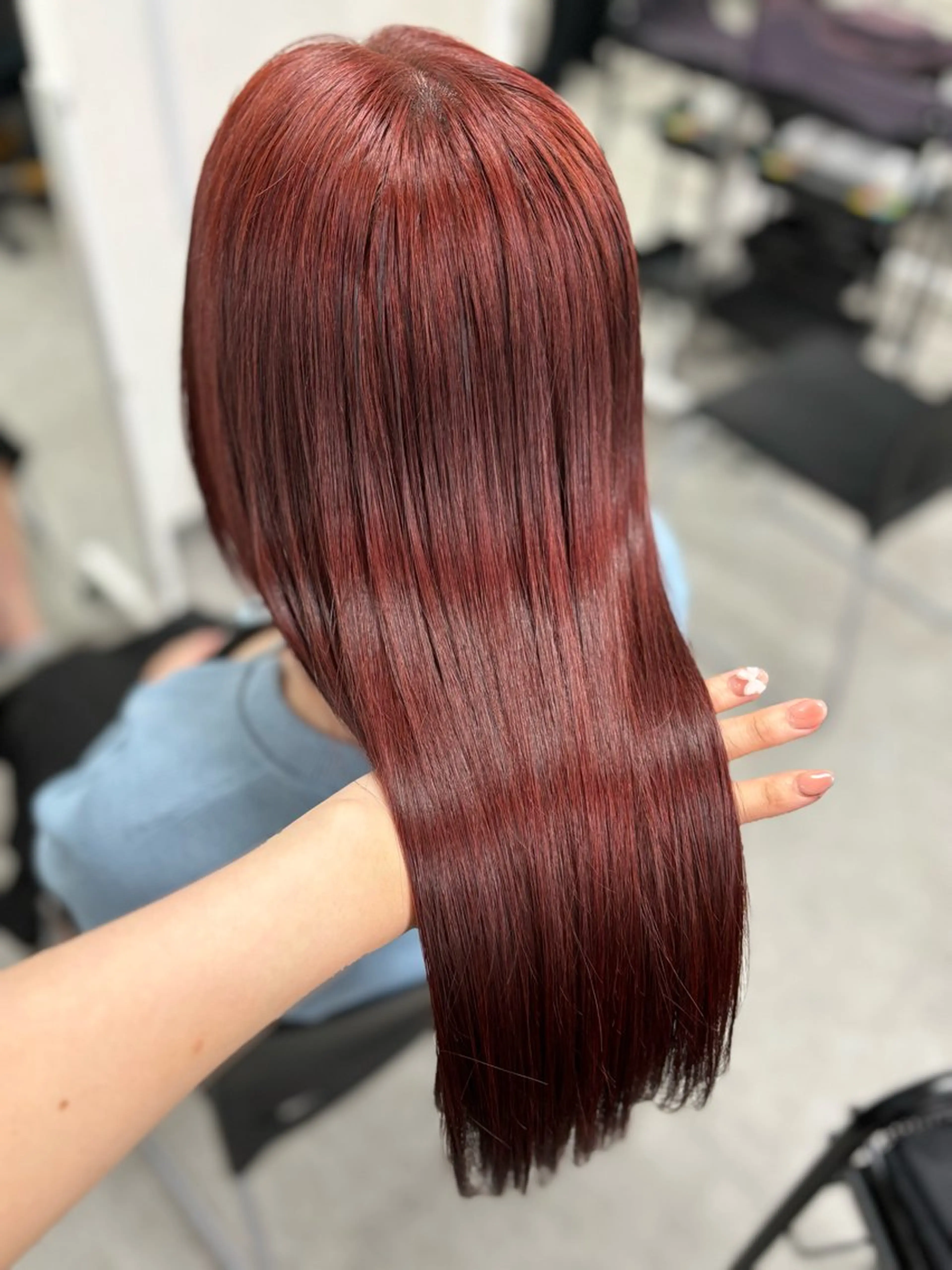 ロング 髪質改善 トリートメント ヘアカラー お洒落暖色 🍒AOI🍒のヘアスタイル