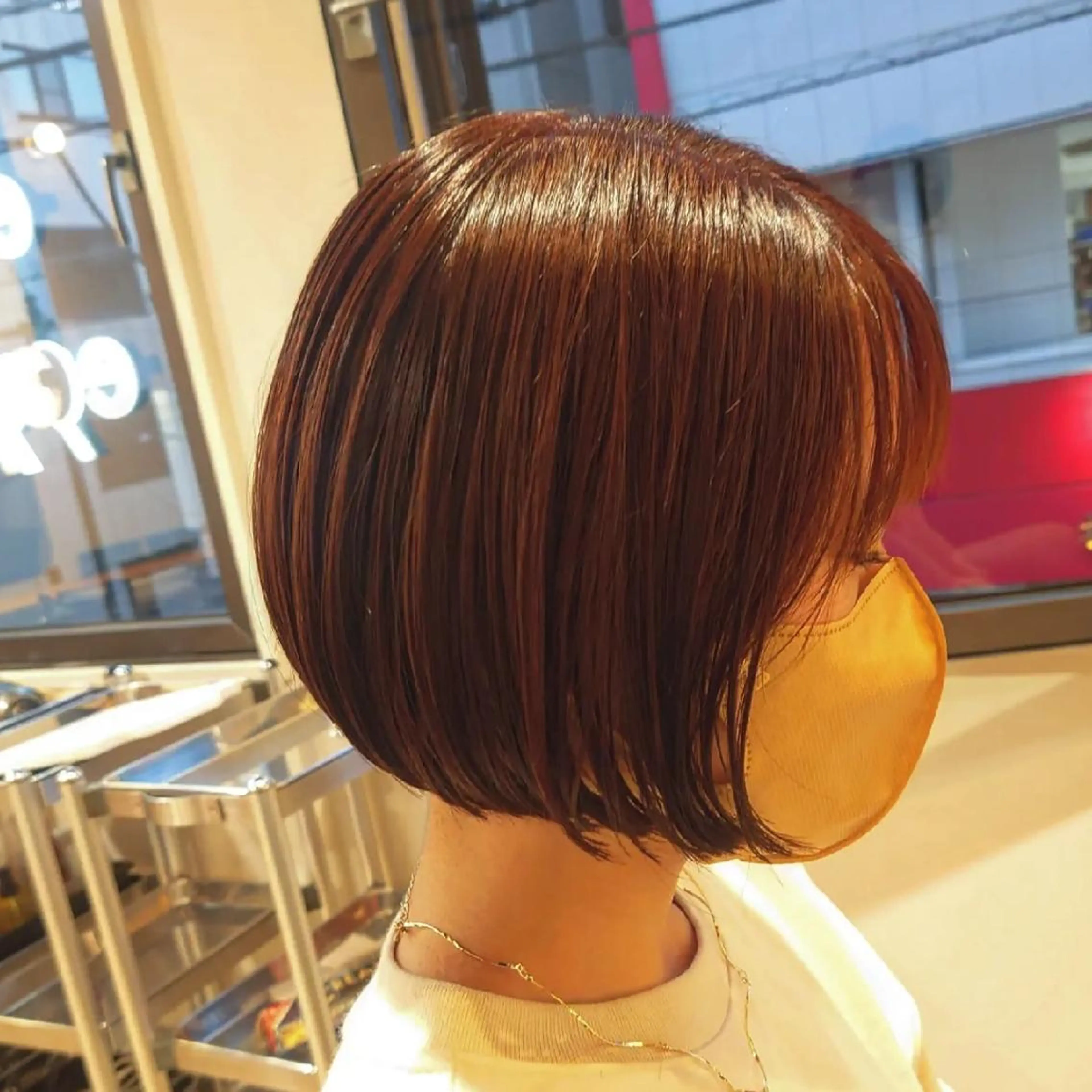 ミディアム カラー ボブ カット ヘアカラー CESLIONS祐天寺所属・田中将平【 サロンマネージャー】のヘアスタイル