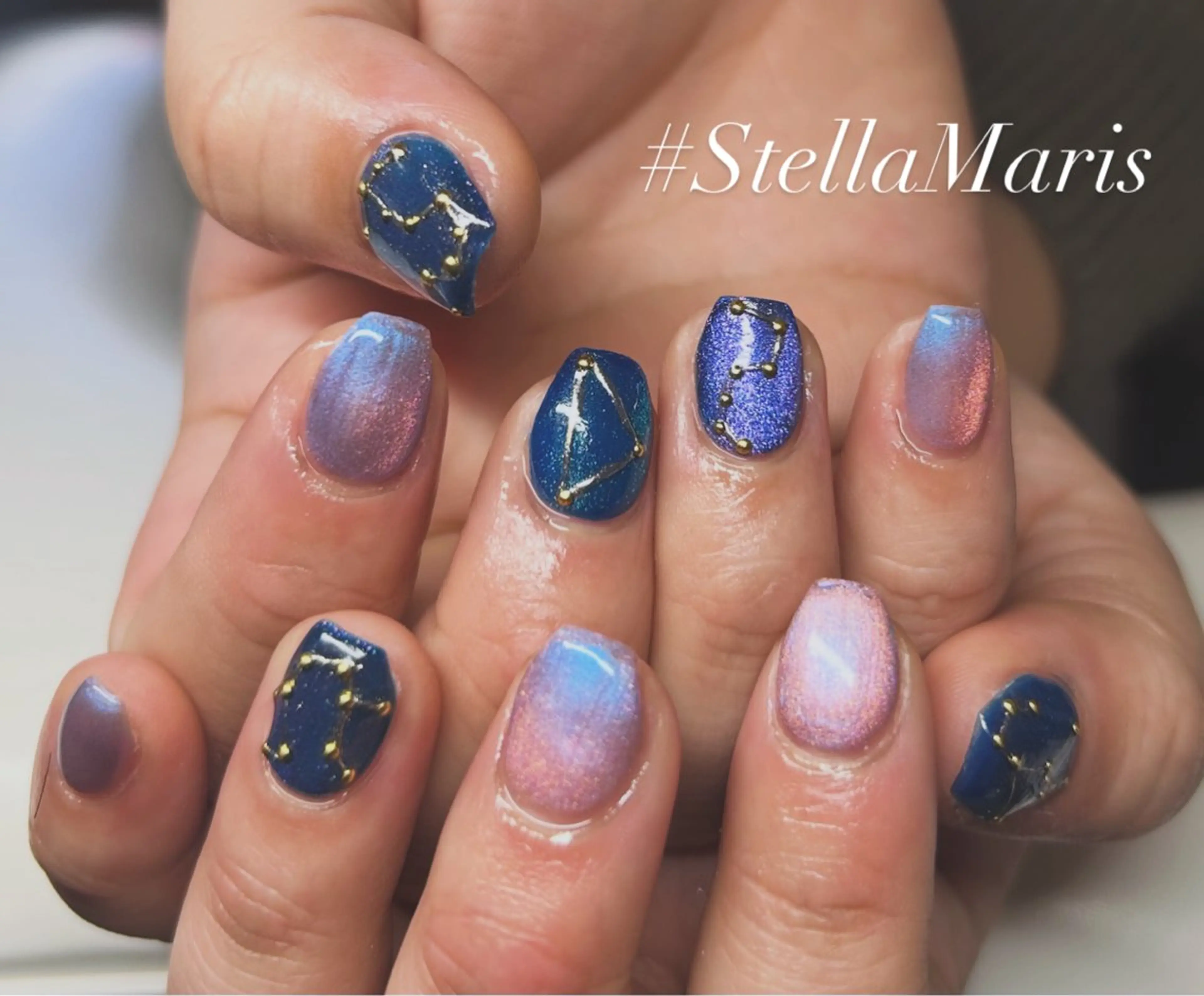 ネイル ハンドネイル ステラマリス 上山のネイルデザイン