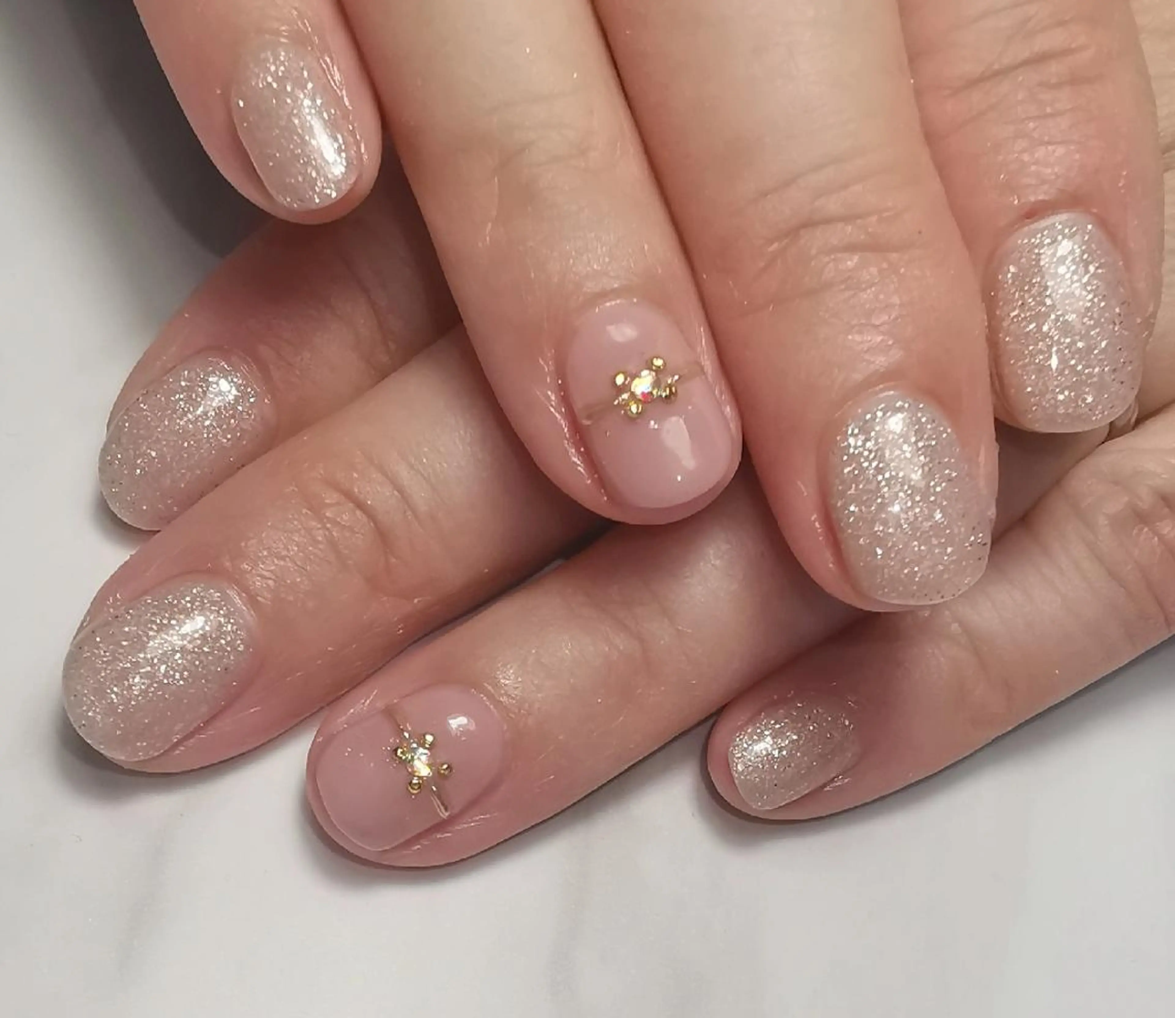 ネイル ラメ(グリッター) ハンドネイル reve あやののネイルデザイン