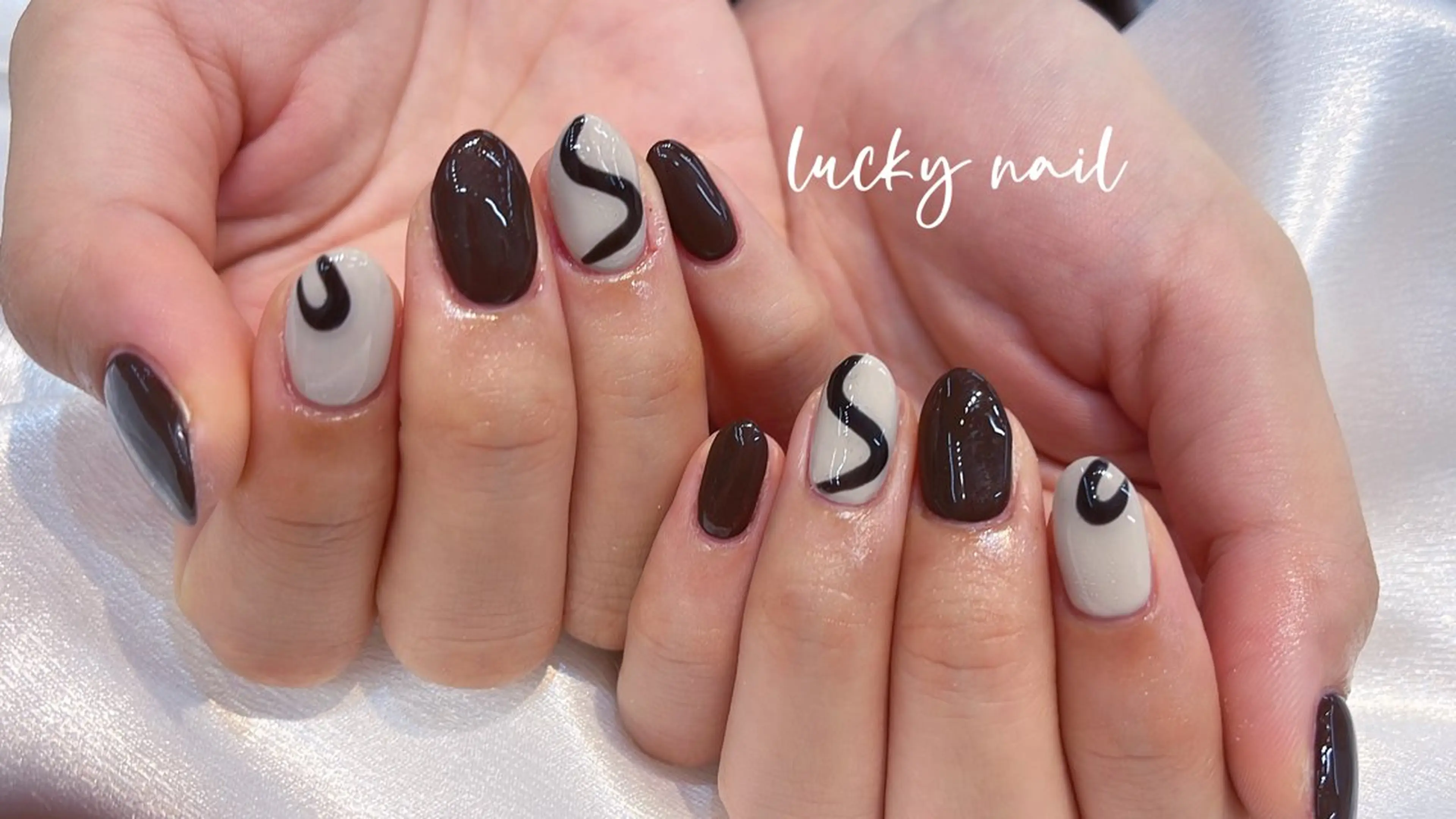 ネイル チークネイル 長さ出し ジェルネイル マグネットネイル 持ち込み ハンドネイル ハンドケア ラッキーネイルサロン 西川口東口店のネイルデザイン