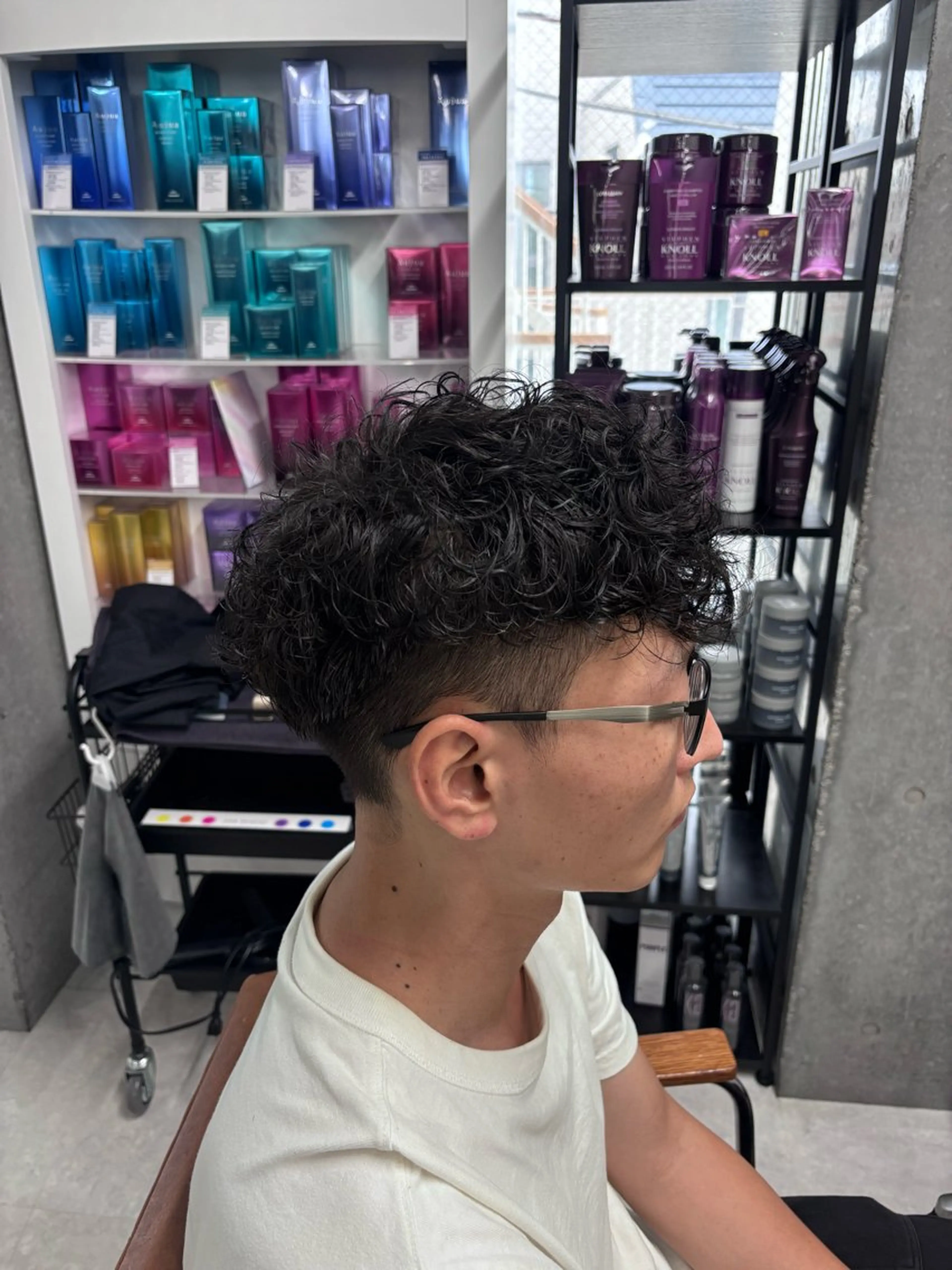 パーマ メンズ カット パーマ トリートメント ヘッドスパ ヘアセット 美容研究所 🇰🇷yutoのヘアスタイル