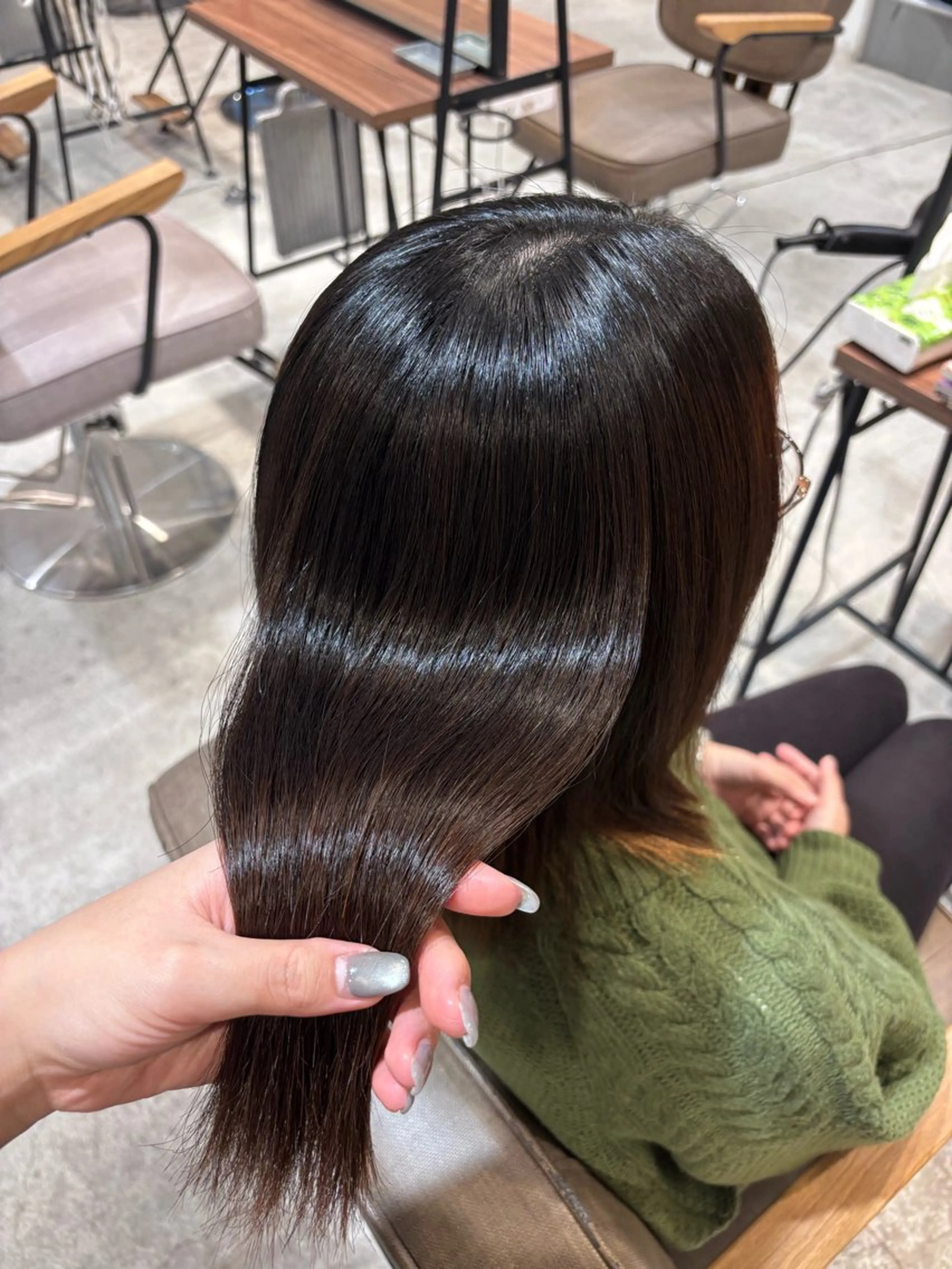 ミディアム か ののヘアスタイル