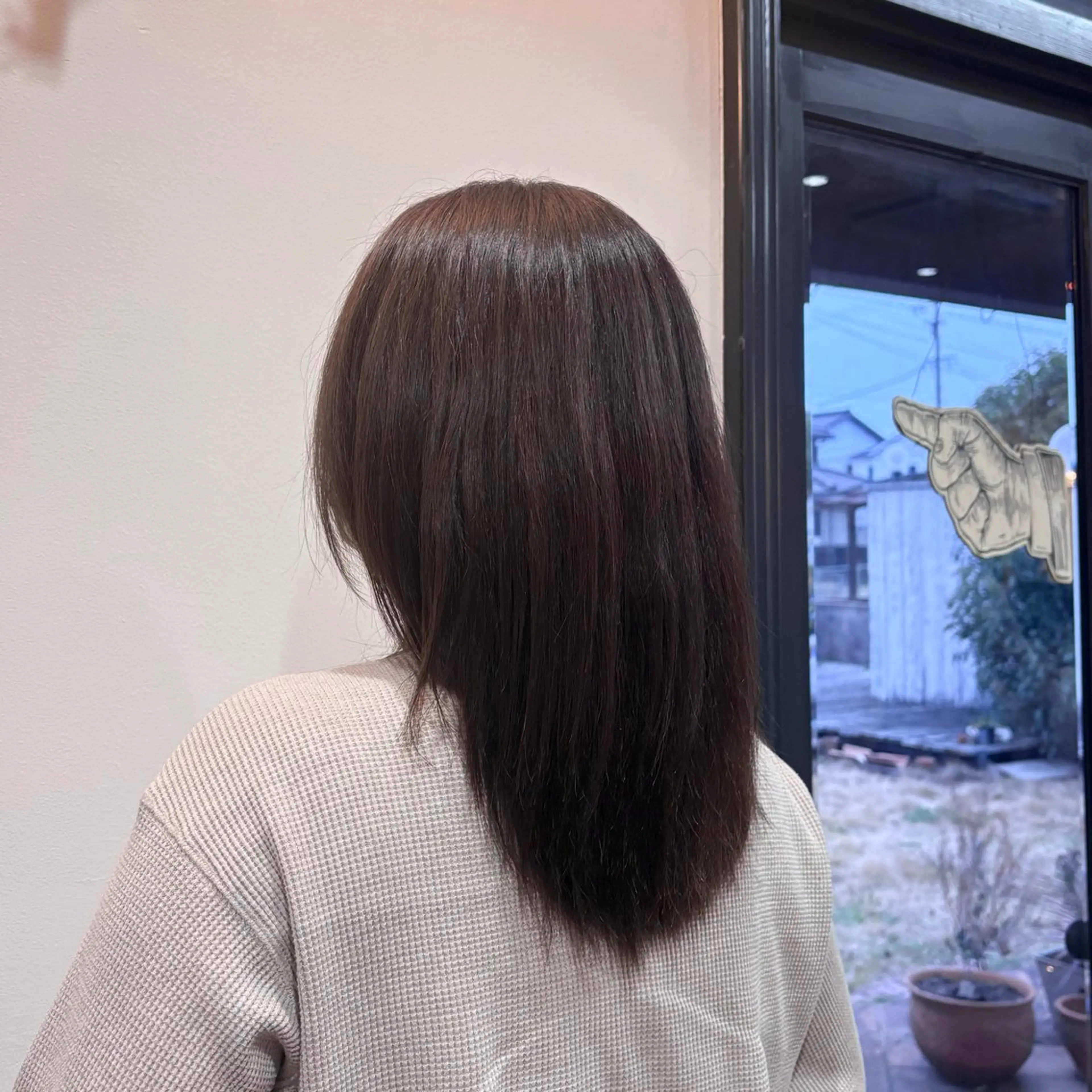 ロング ヘアカラー 蟹江｜ワンカラー｜ みのりのヘアスタイル