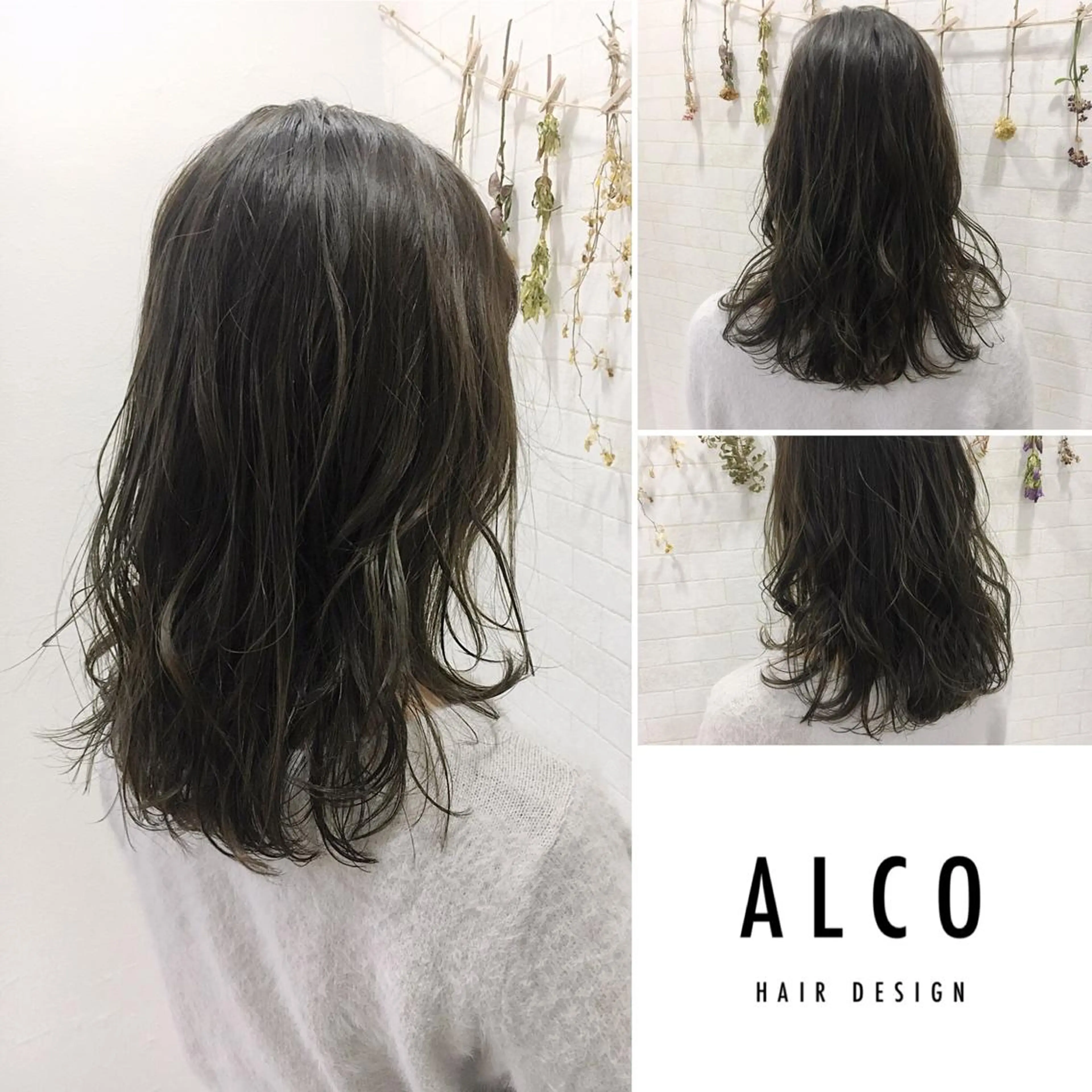 ミディアム カラー ワタイショウタ 髪質改善✨眉毛サロンのヘアスタイル