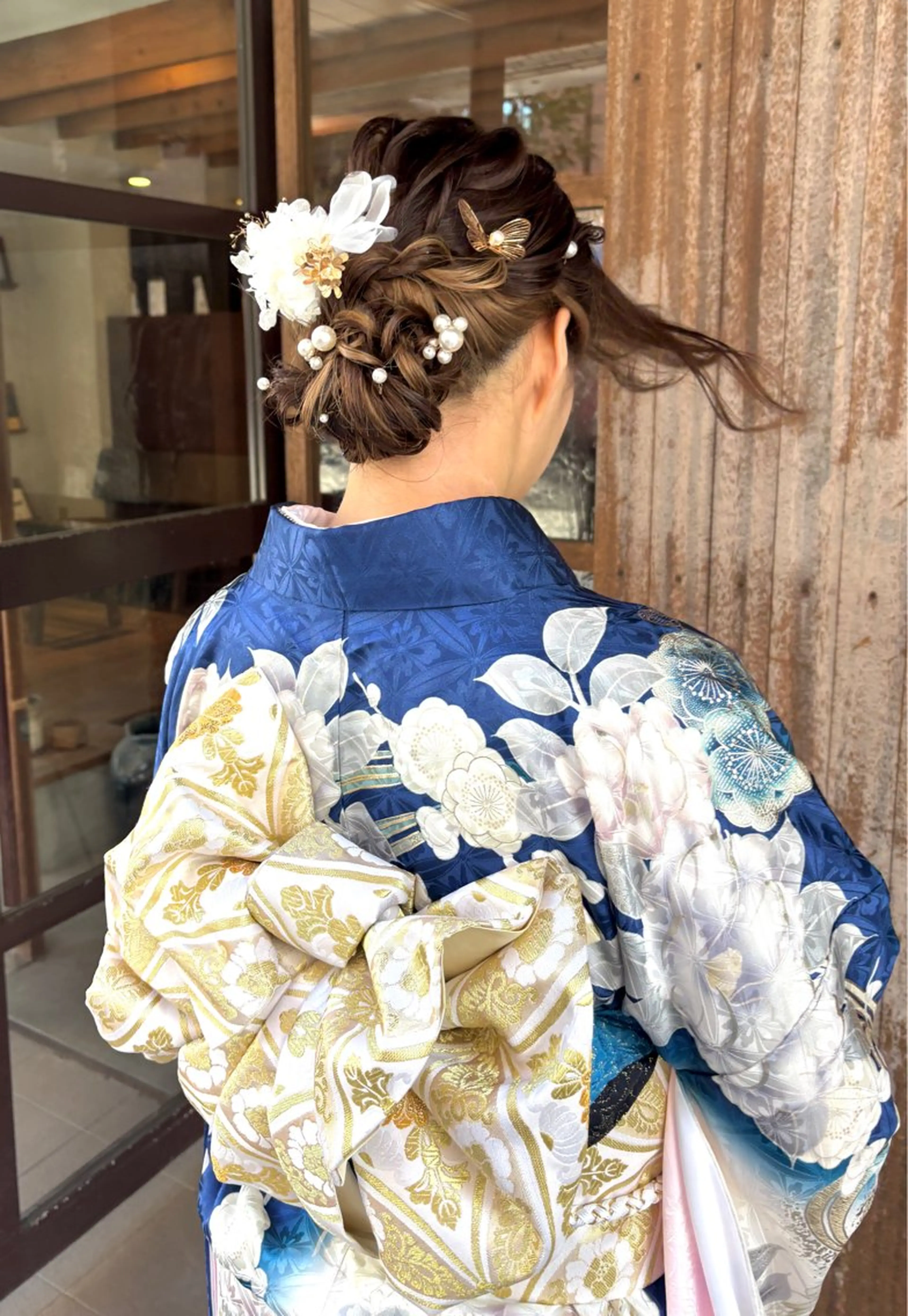 ヘアアレンジ 成人式 ボブ/レイヤー/ 梅田/天野川奈緒のヘアスタイル