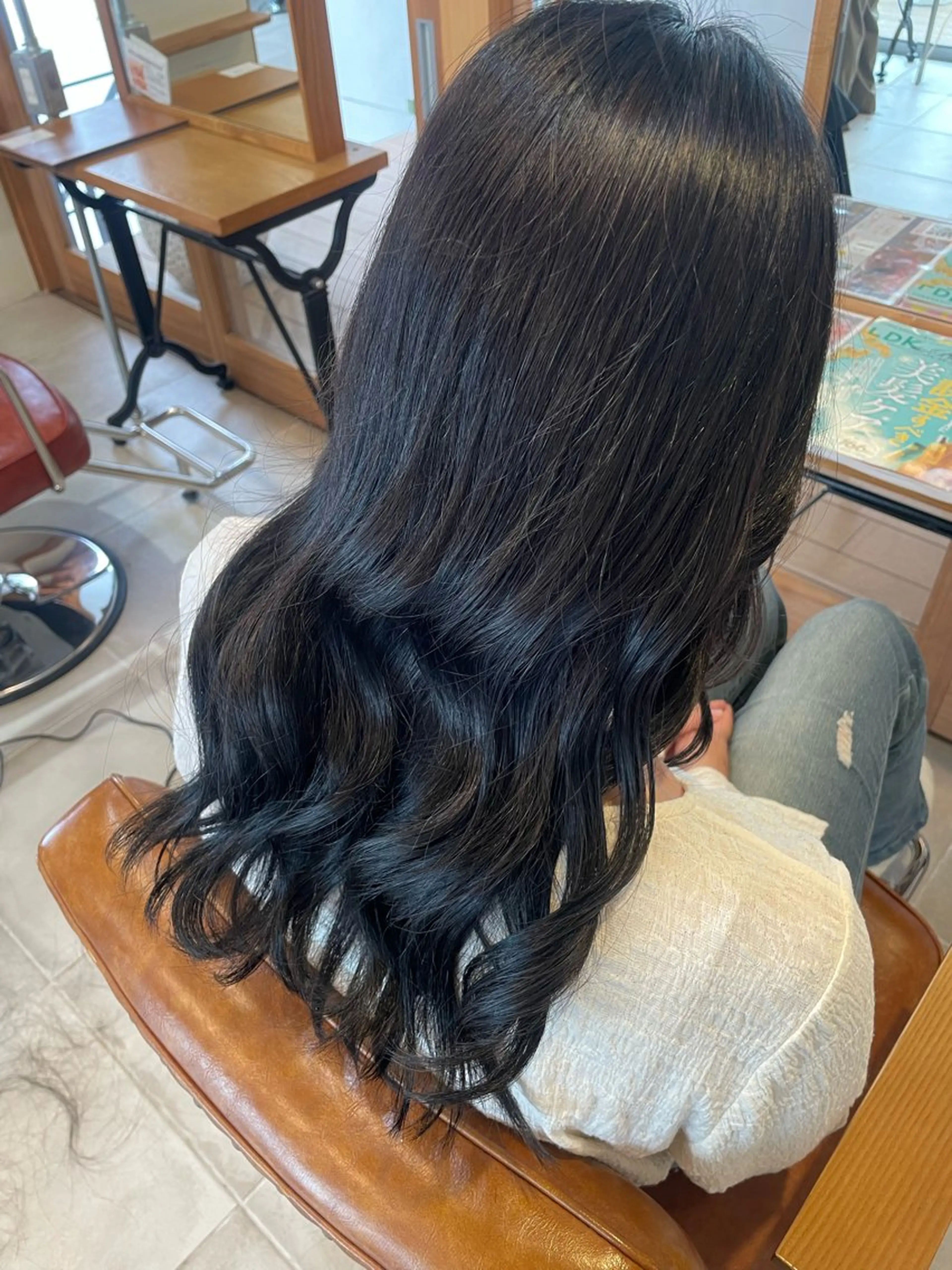 ロング カット ヘアカラー 竹広綾乃/ 艶カラーのヘアスタイル