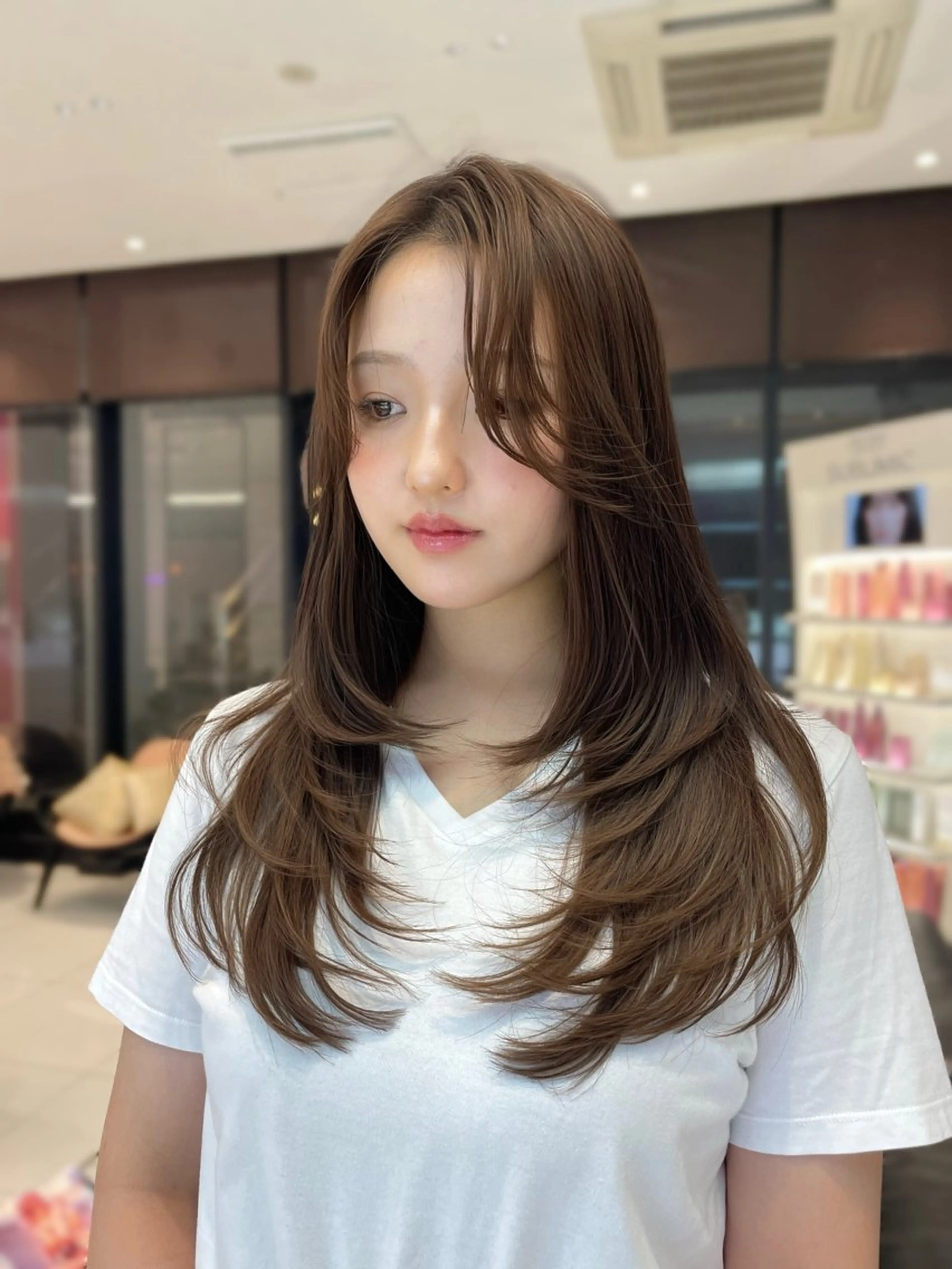 ロング レイヤーカット カット ヘアカラー トリートメント keen 吉祥寺所属・【韓国❤️海外ヘア】 AYAKAのヘアスタイル