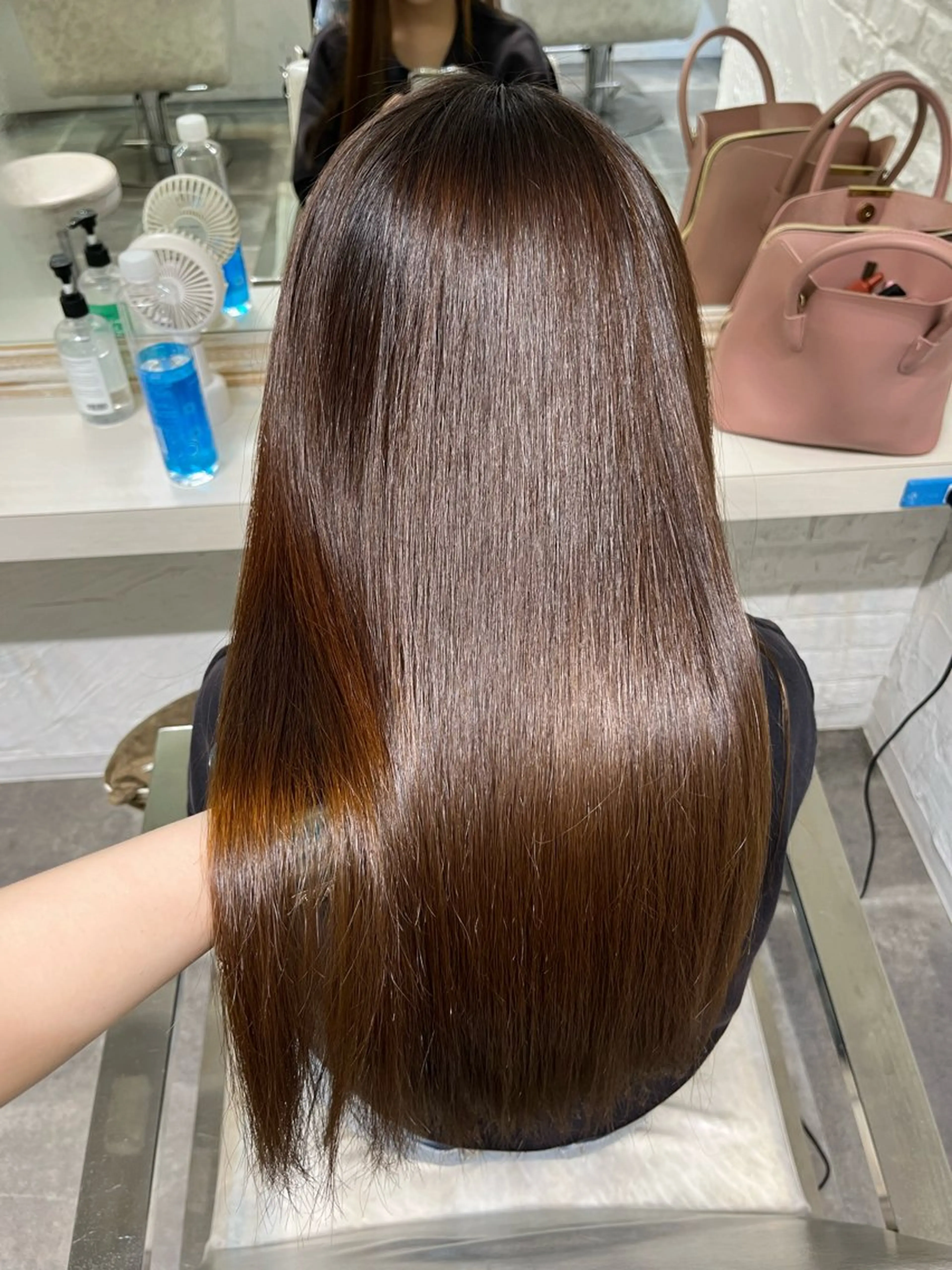 ロング 縮毛矯正 ヘッドスパ uros.所属・🩵aiko / モデル募集中️🩵のヘアスタイル