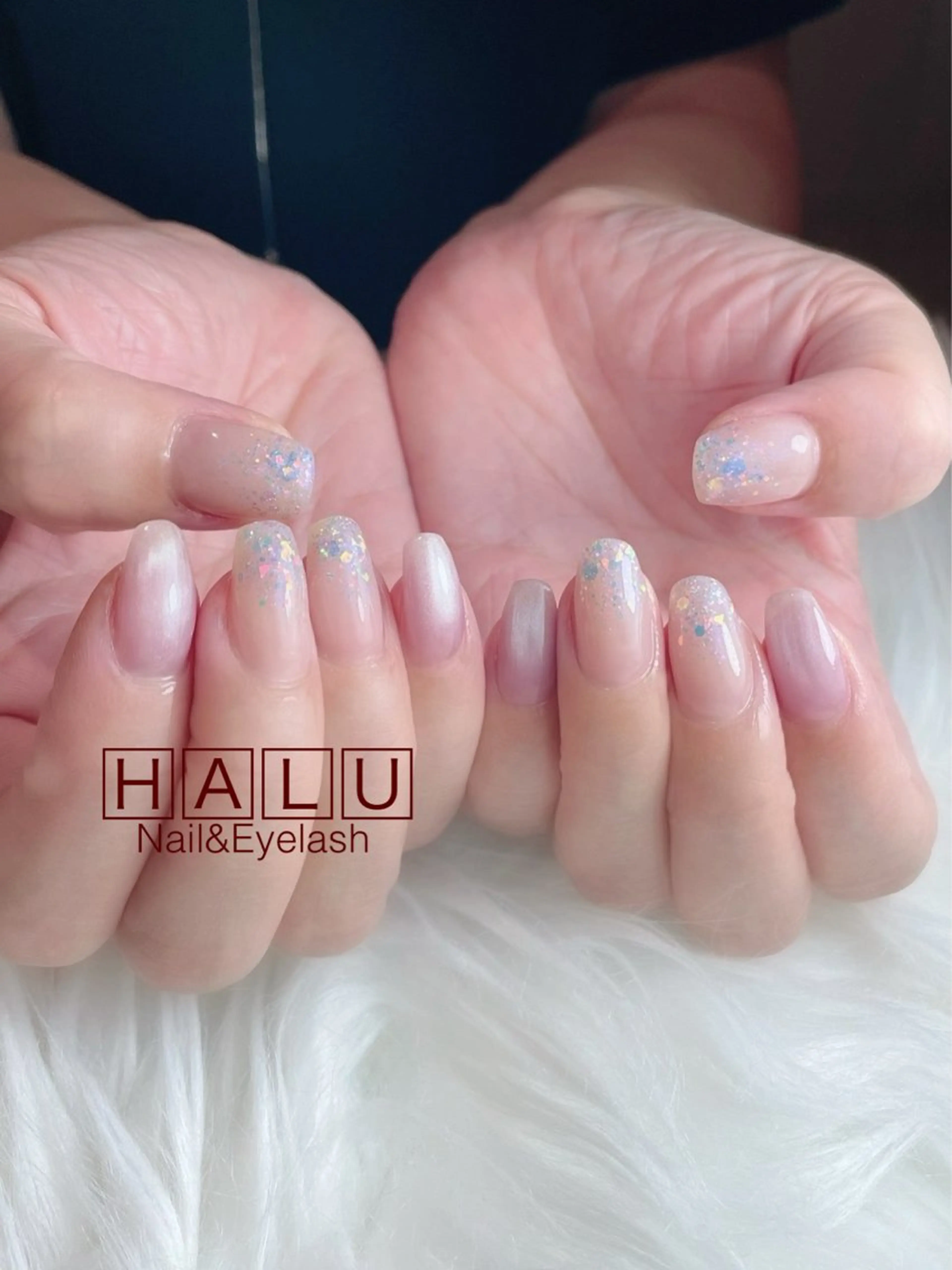 ネイル ラメ(グリッター) HALU ハルのネイルデザイン
