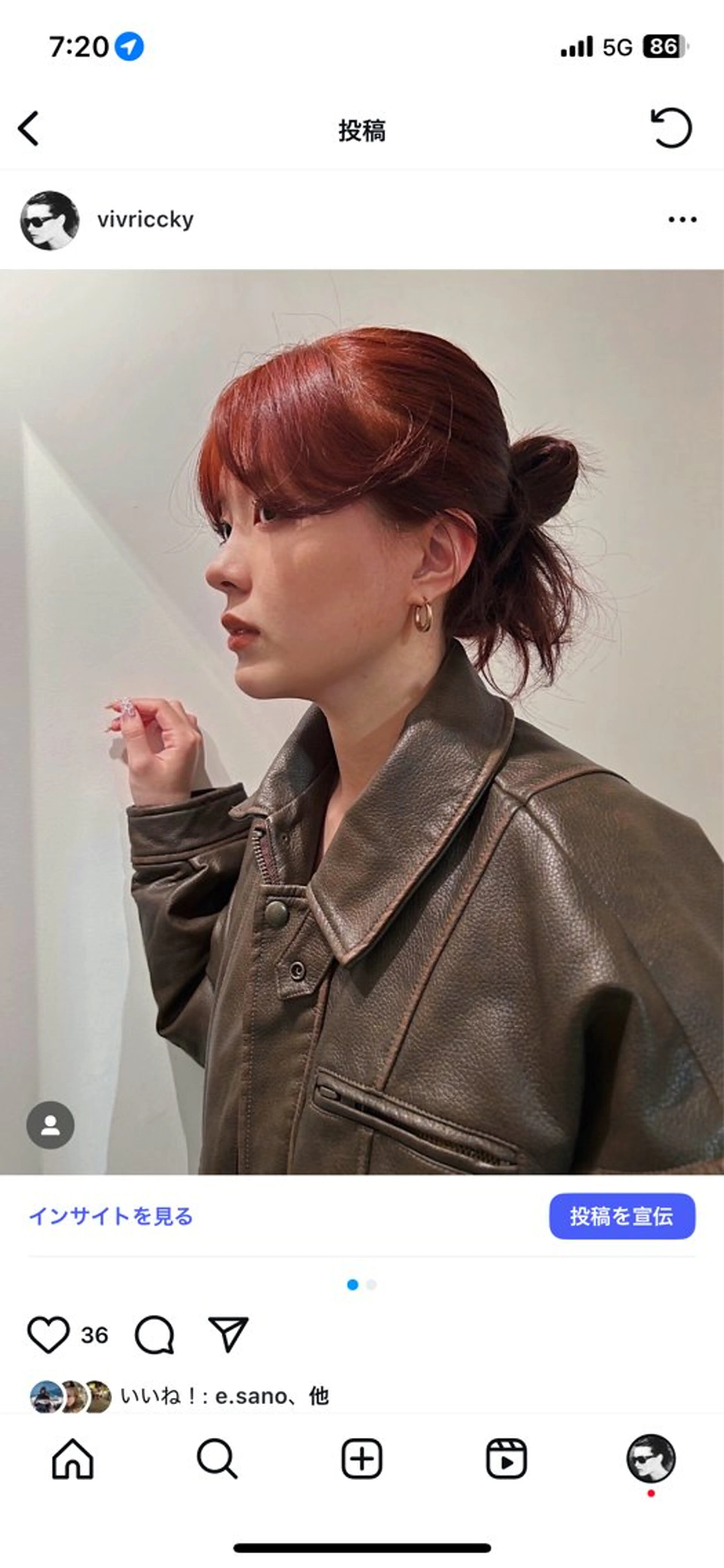 セミロング カラー ヘアカラー sano rikitoのヘアスタイル