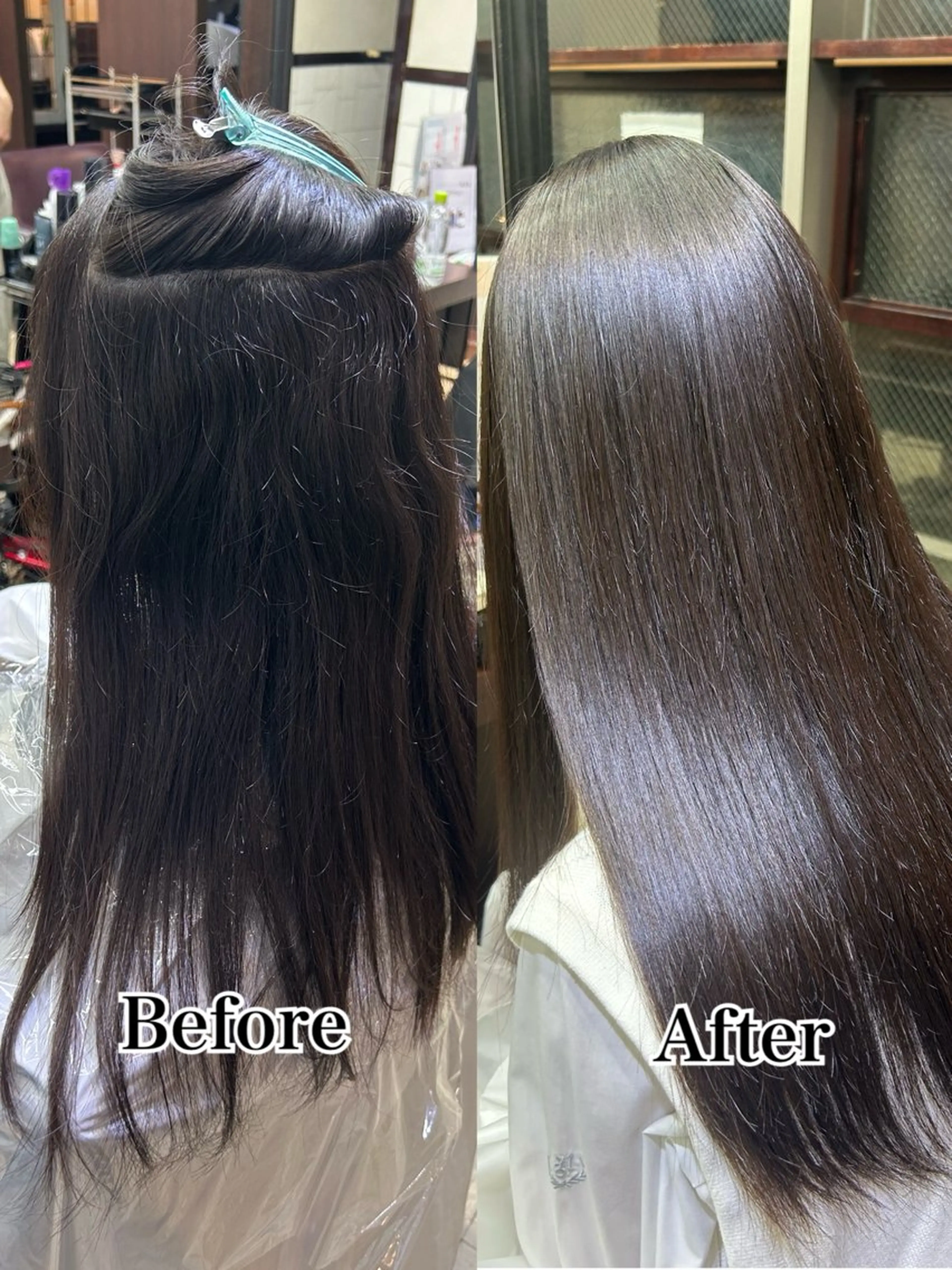 ロング パーマ 縮毛矯正 トリートメント HAREKE Loopidea所属・鈴木結花/立川美容師 /お悩み解決型美容師のヘアスタイル