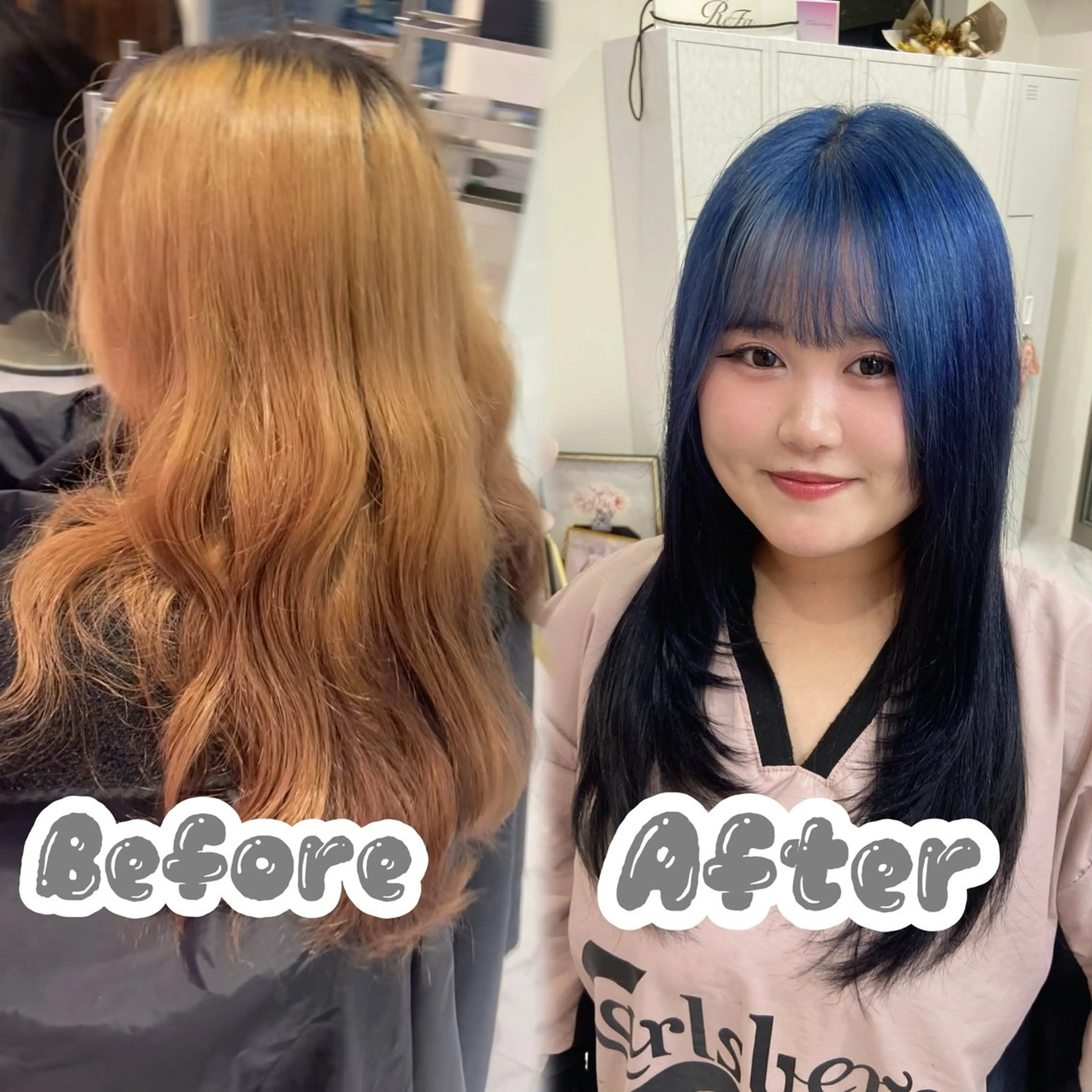 ロング カラー レイヤーカット カット ヘアカラー 名駅/ハイトーン /Y2k/YUNAのヘアスタイル