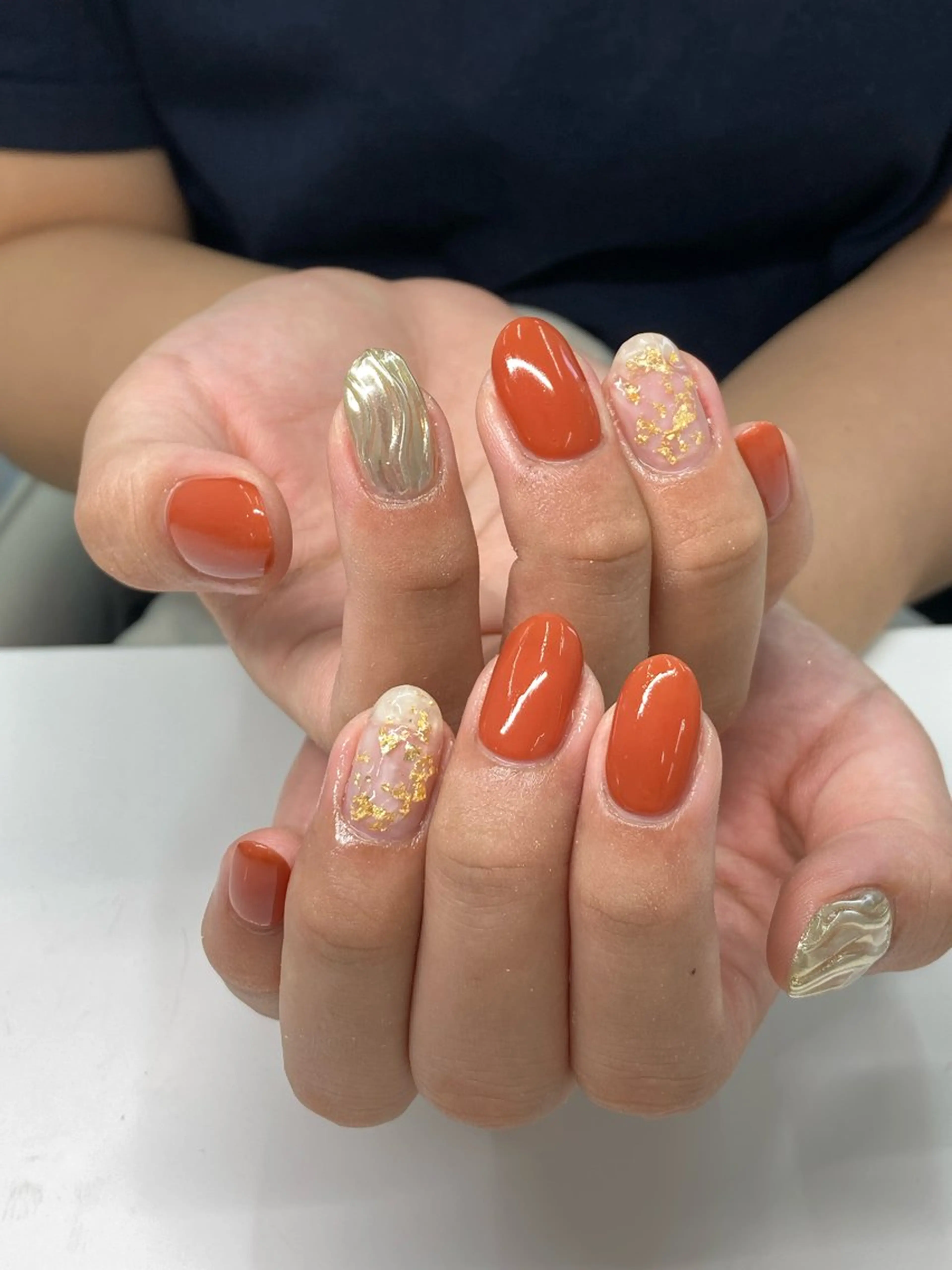 ネイル アートネイル シンプルネイル 佐々木 優花のネイルデザイン