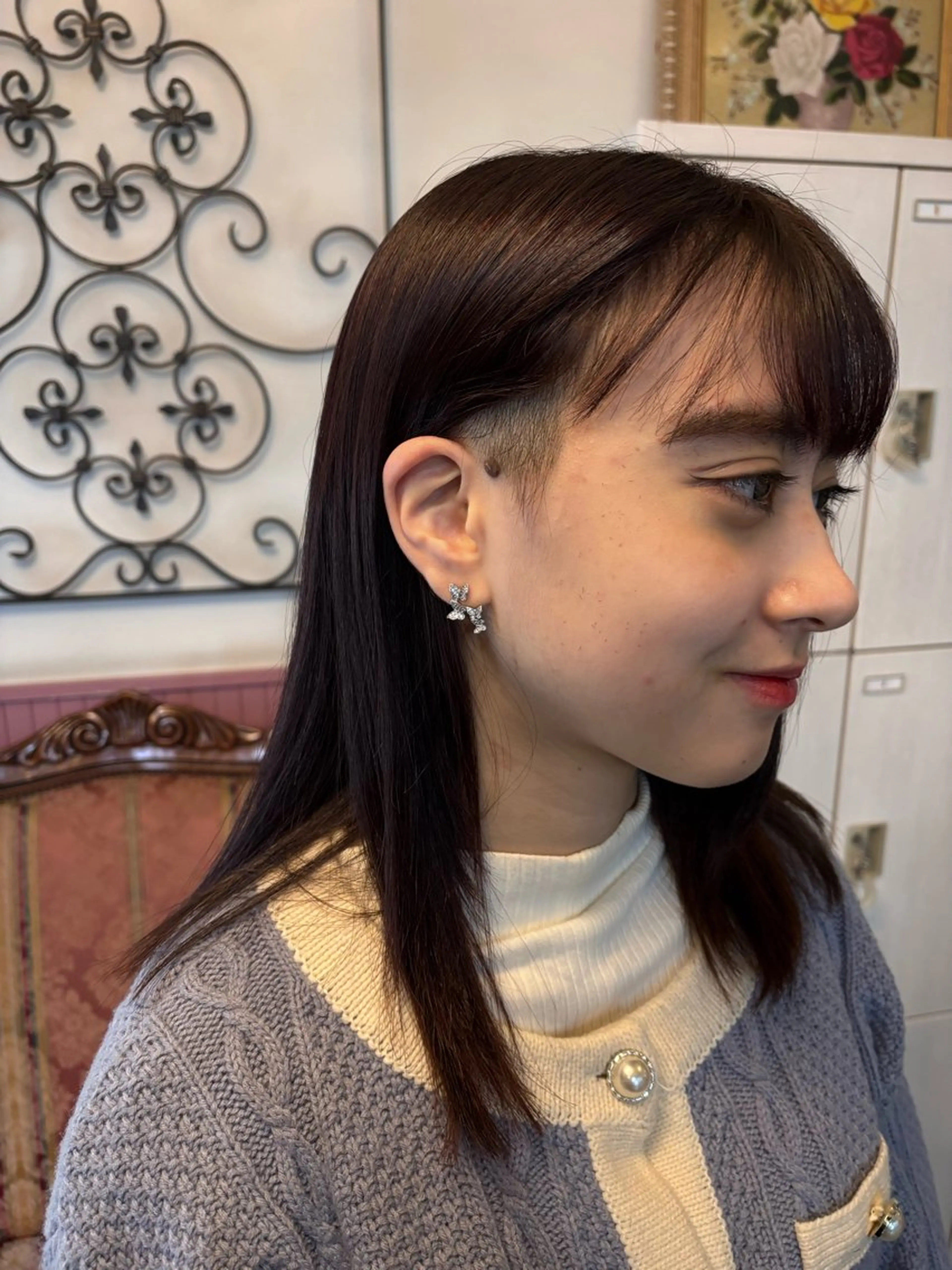 ミディアム カラー パーマ ヘアアレンジ メンズ 表参道Lise おおいしおりのヘアスタイル