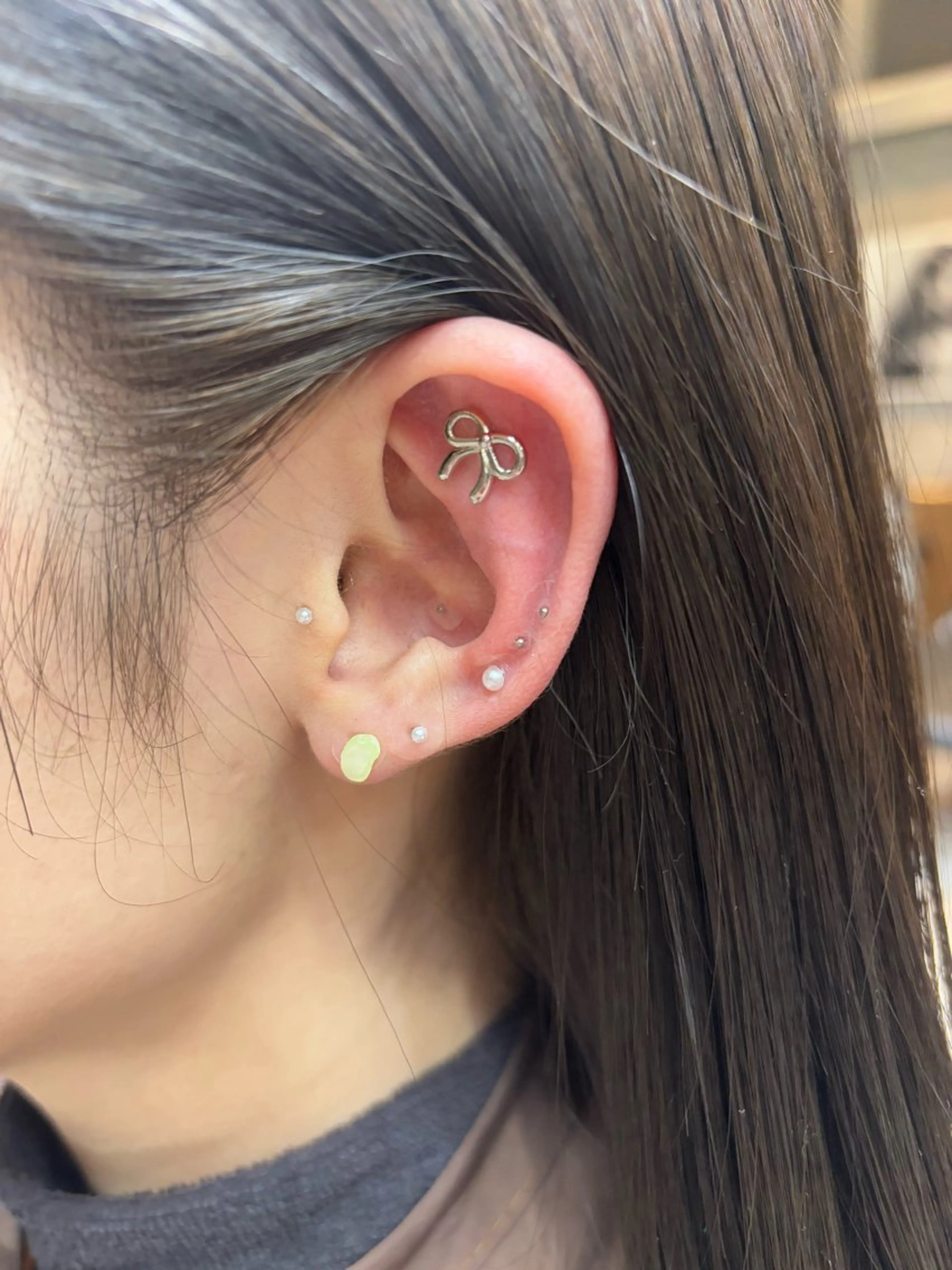 ミディアム カラー パーマ ヘアアレンジ カット ヘアカラー トリートメント ヘッドスパ ヘアセット 押切 響　のヘアスタイル