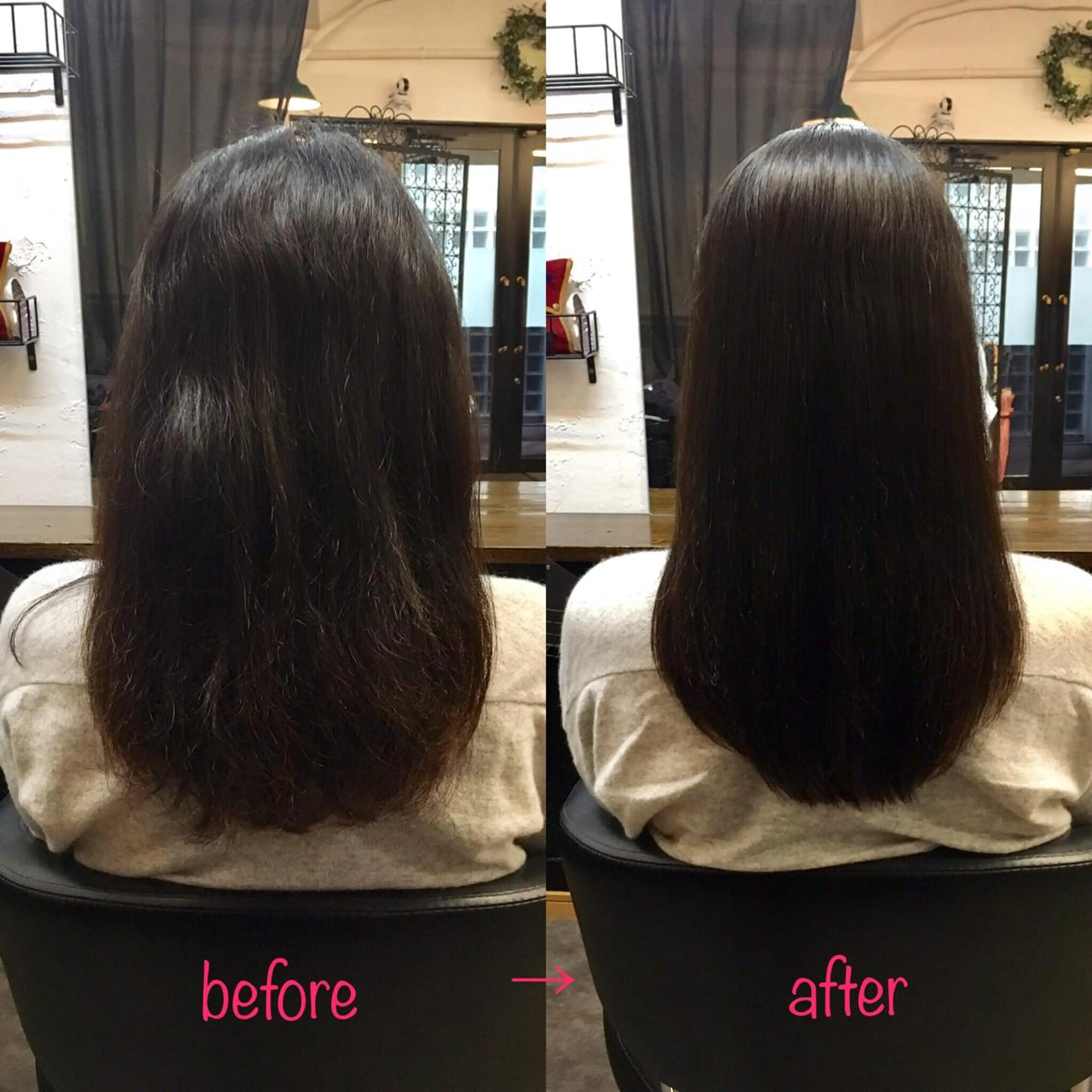 ロング 縮毛矯正&髪質改善 MAILHAIRのヘアスタイル