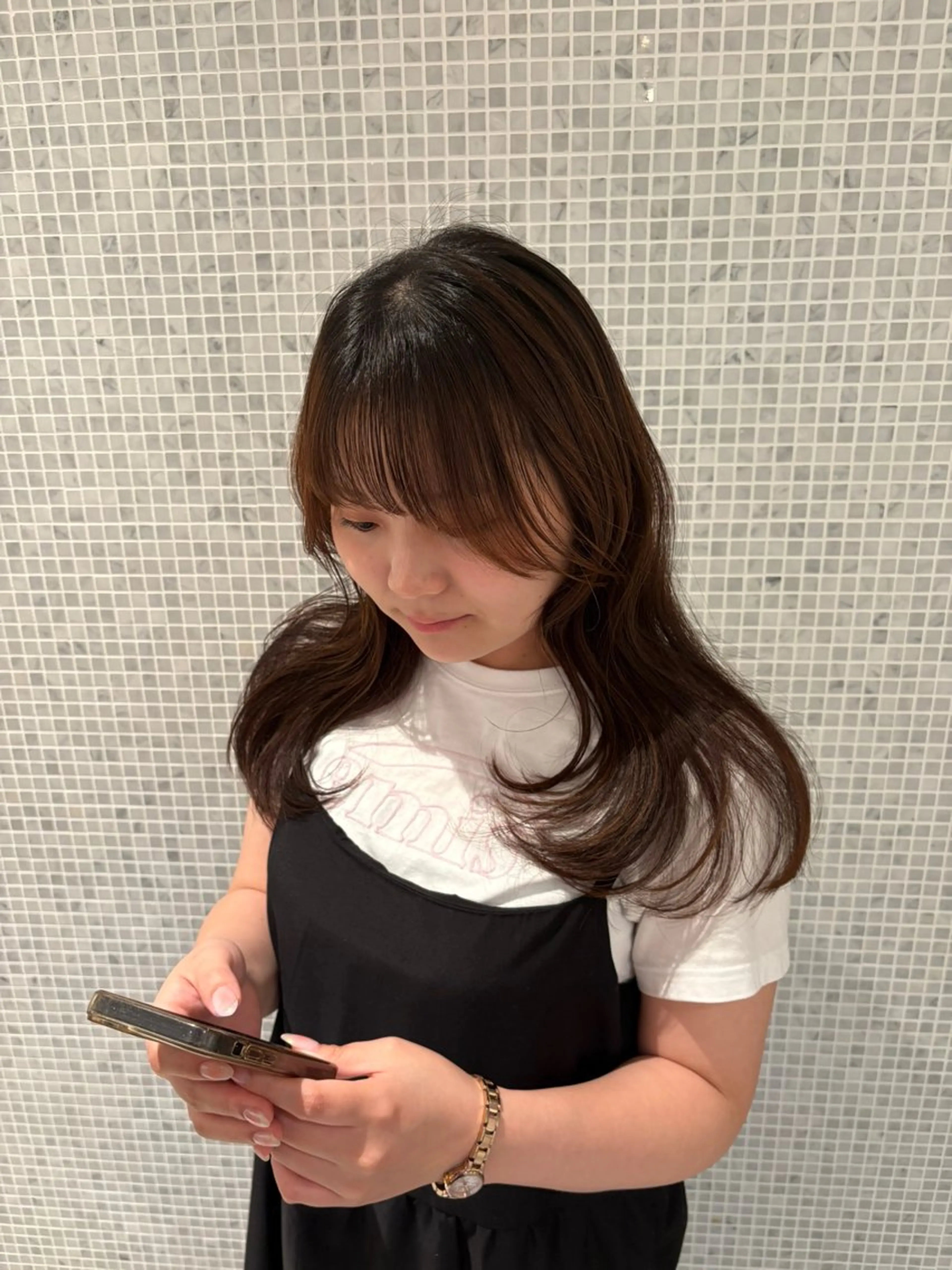 セミロング カット c2川口所属・杉井 響のヘアスタイル