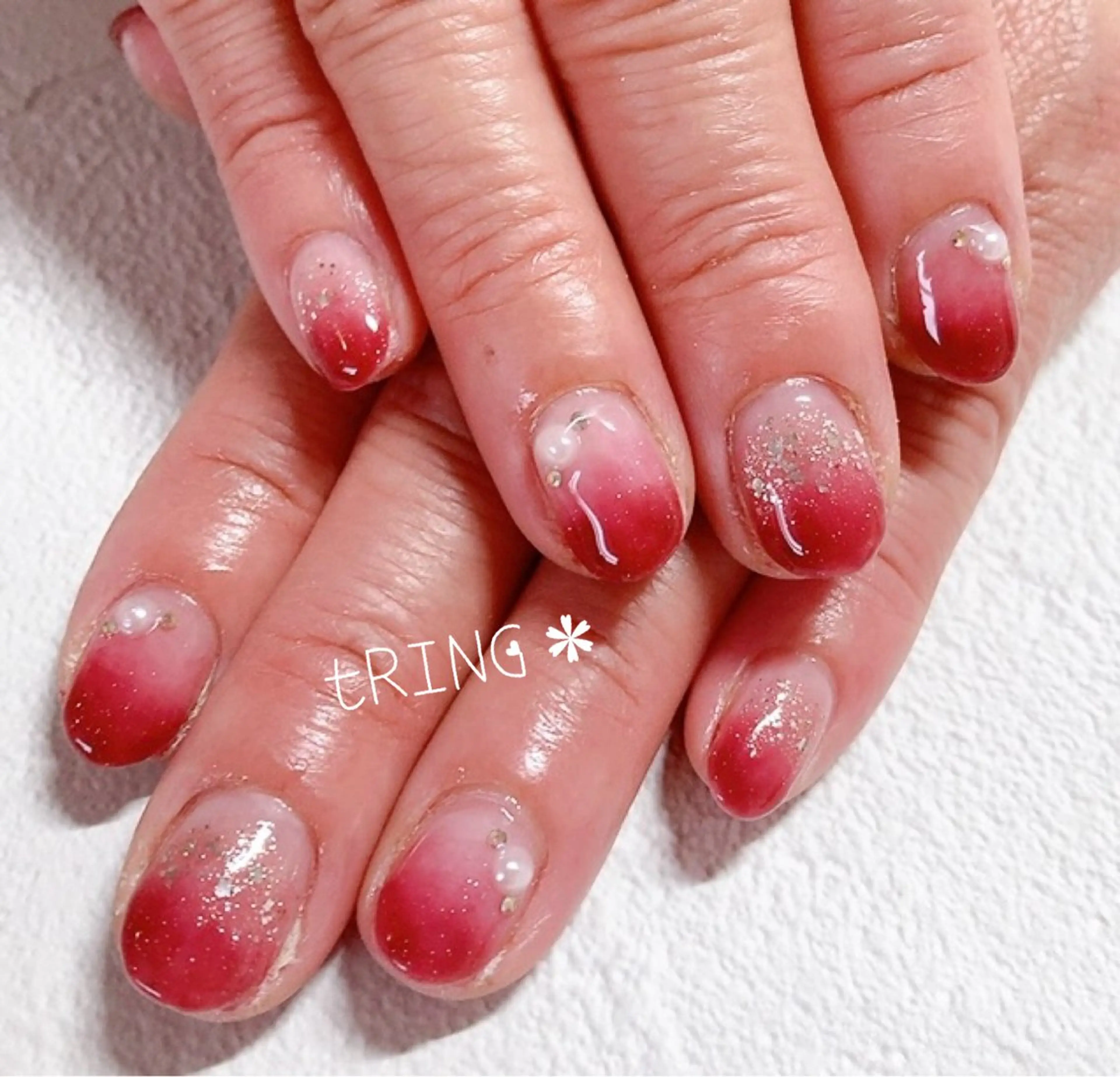 ネイル ハンドネイル tRING＊ しいの木台のネイルデザイン