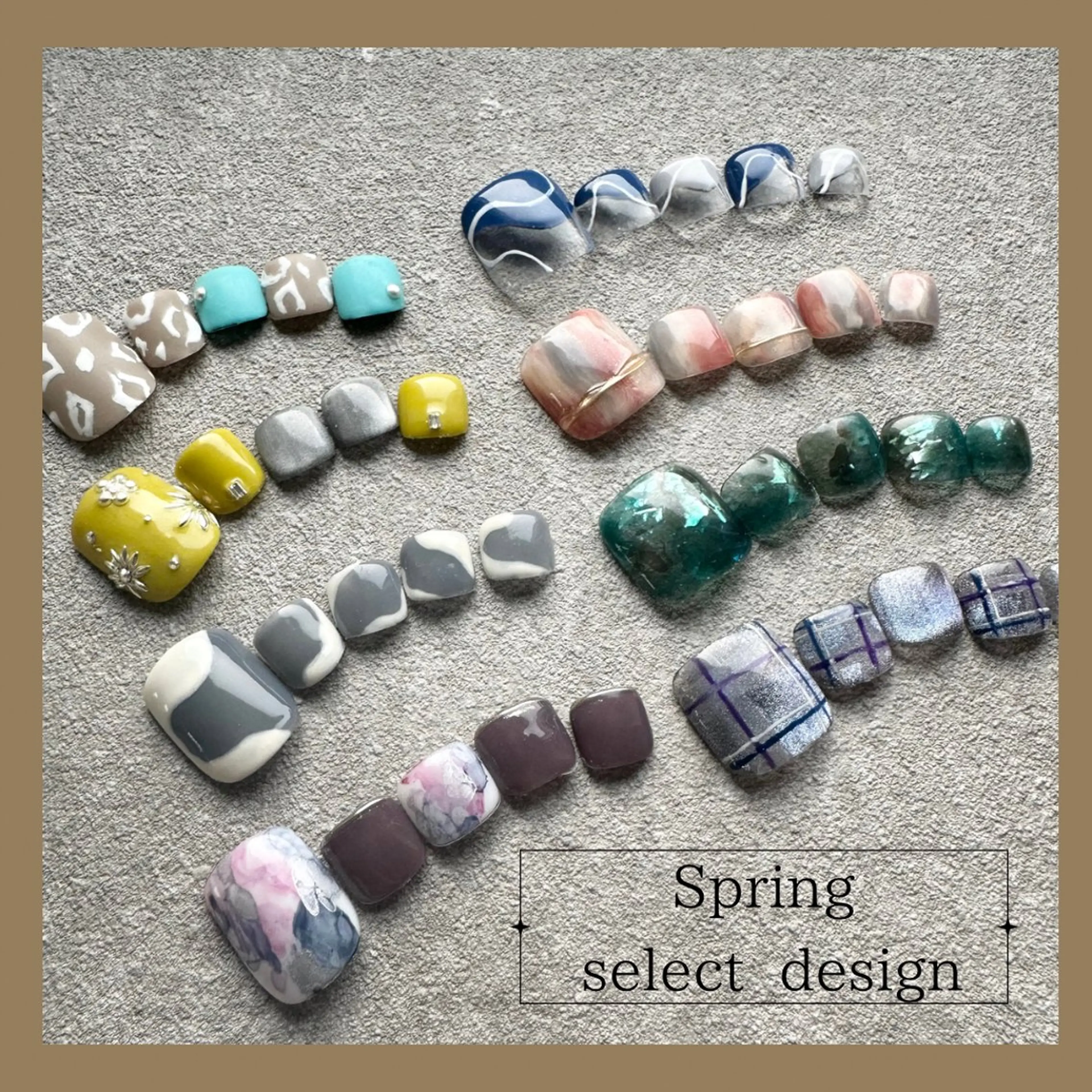 ネイル 春ネイル nailroom Anmie.のネイルデザイン