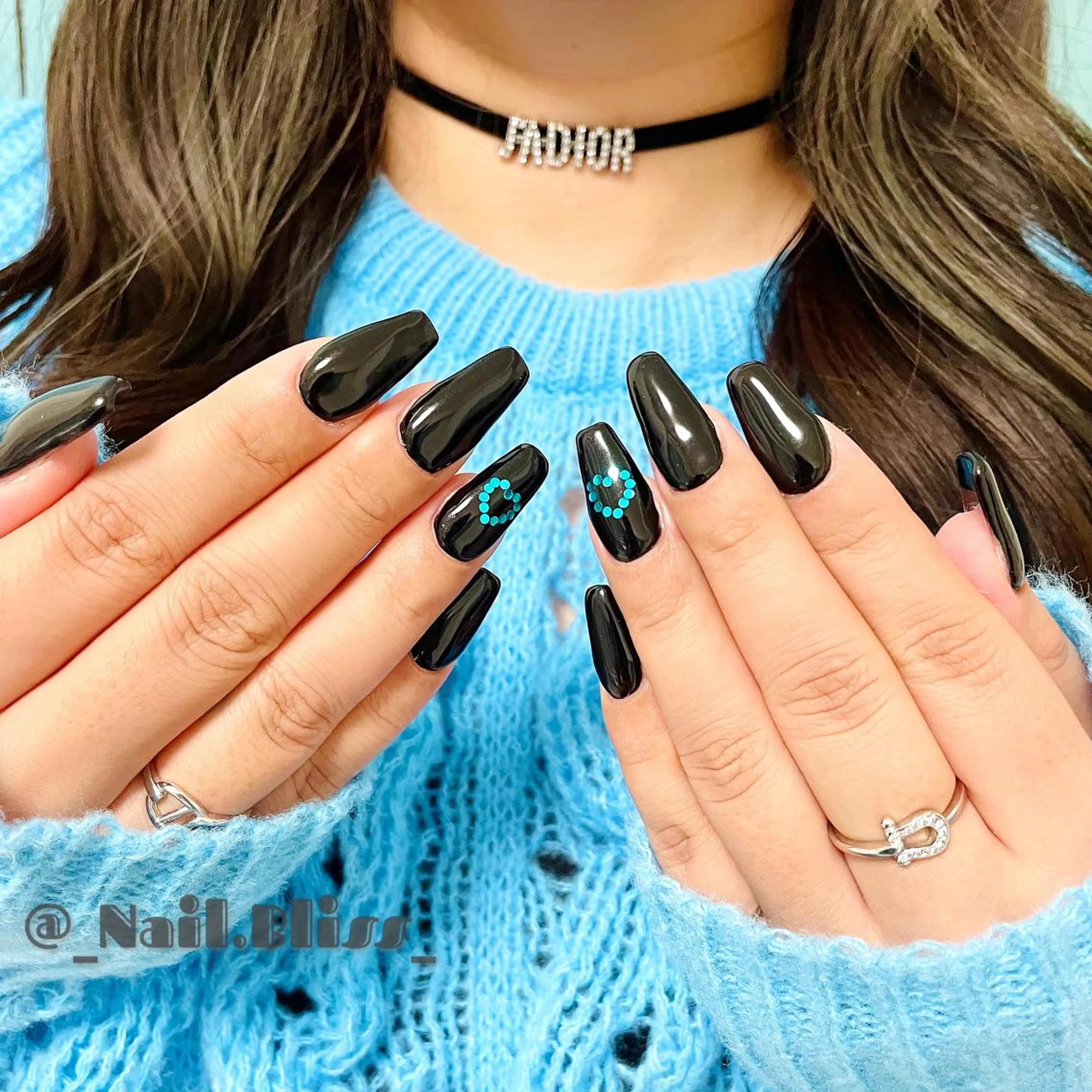 ネイル ハート ワンカラーネイル ハンドネイル NAIL BLISSのネイルデザイン